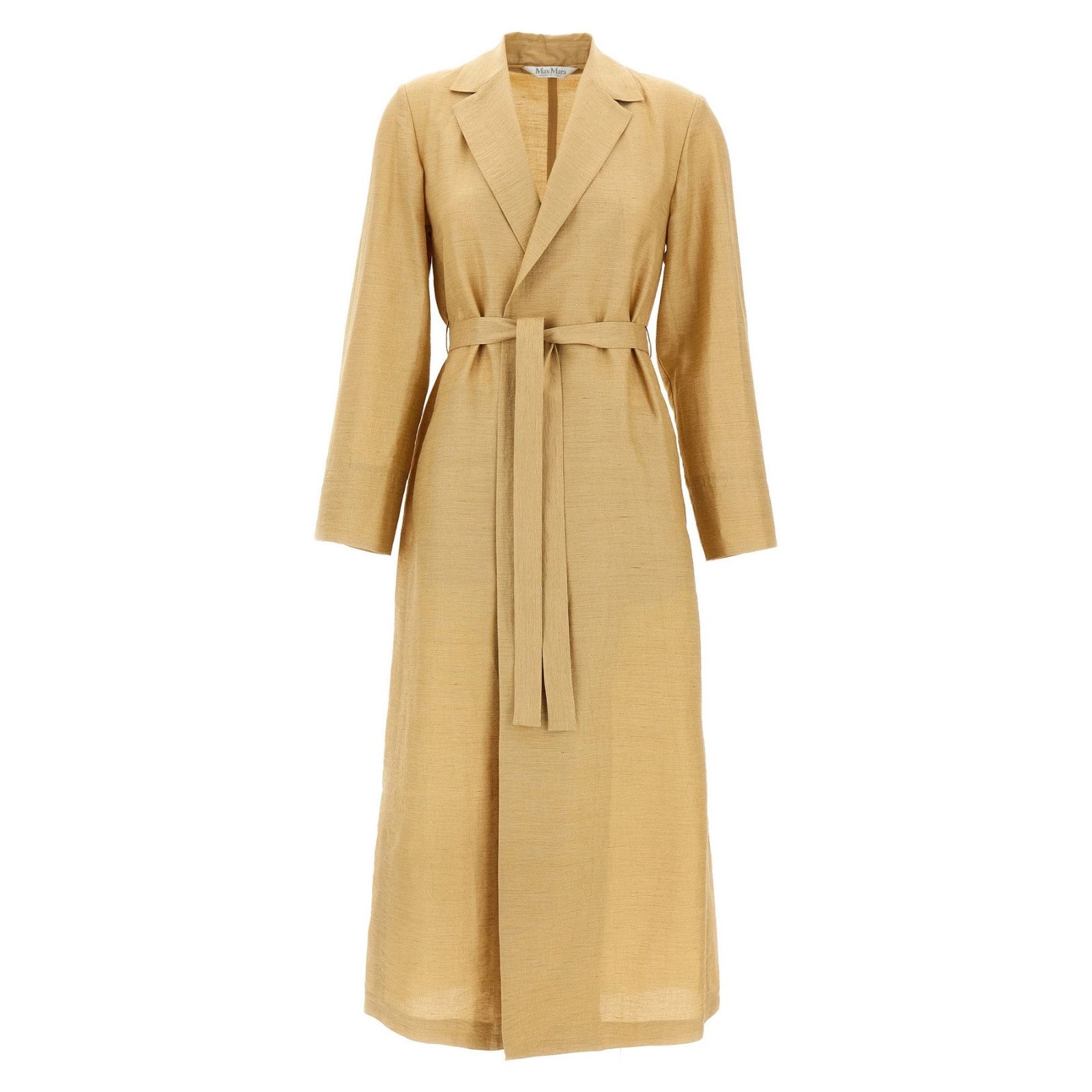Max Mara MAX MARA Meandro Beige Linen Long Coat New & Authentic (Wome Size M / US 6-8 / IT 42-44 - 1 Thumbnail