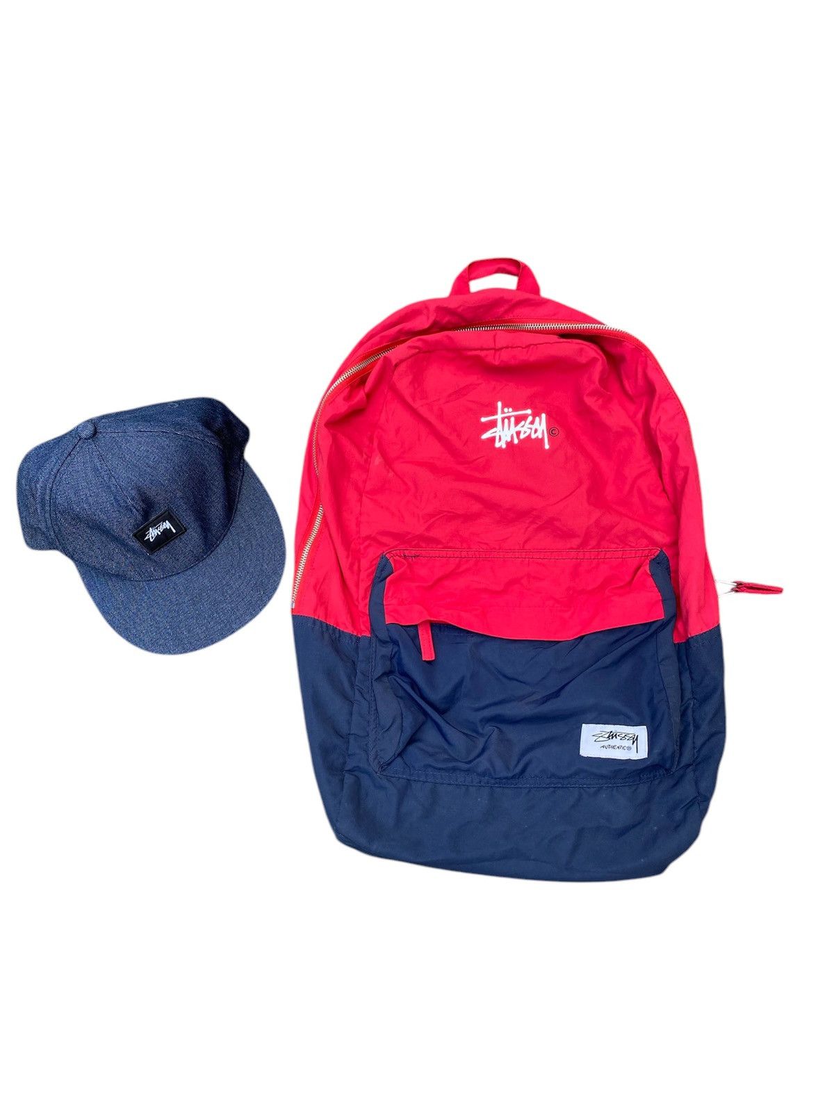 Stussy Backpack logo color Black 100% Polyester fashion
