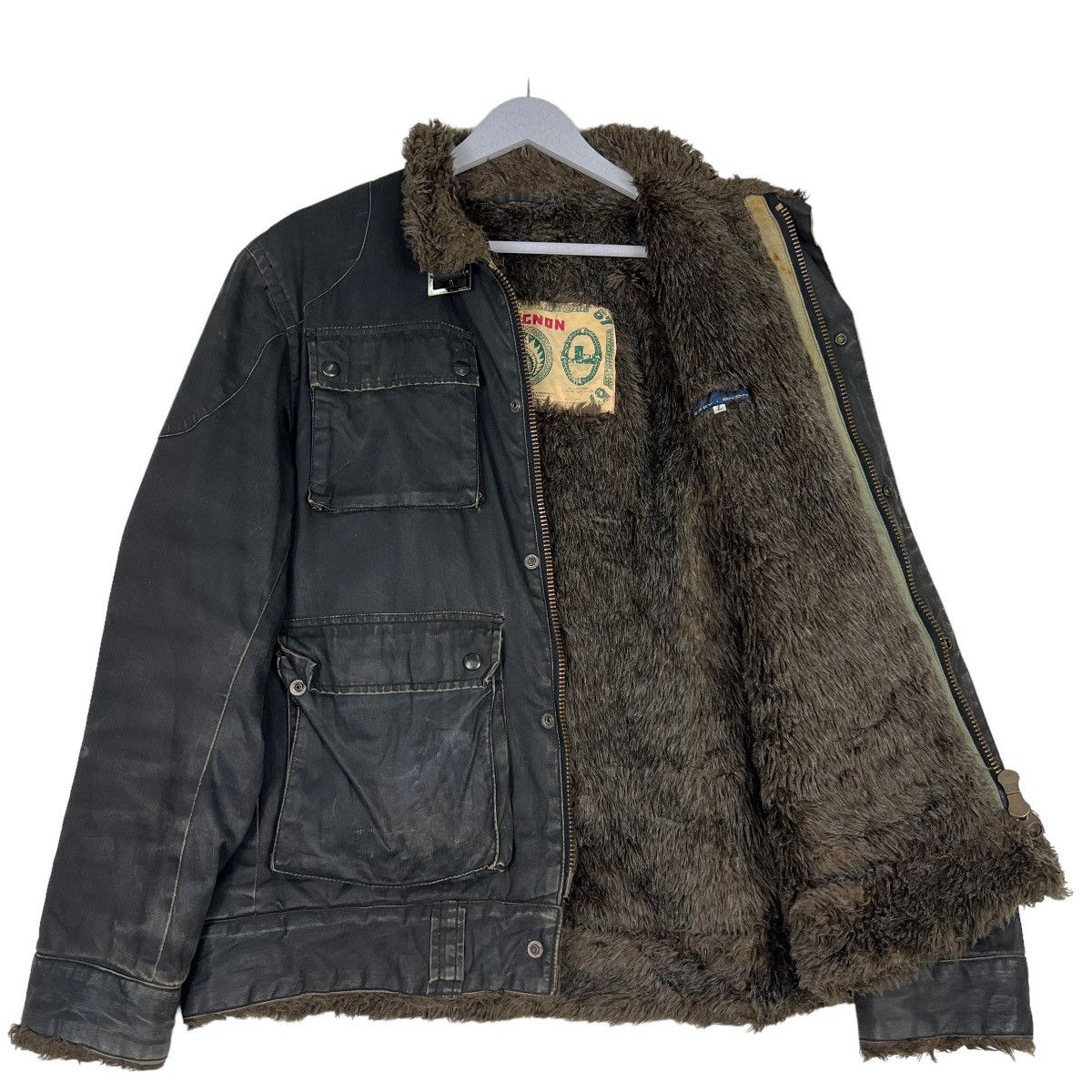 Chevignon 🔥 ARCHIVES CHEVIGNON FUR LINING RIDER MOTO JACKET Size US L / EU 52-54 / 3 - 10 Thumbnail
