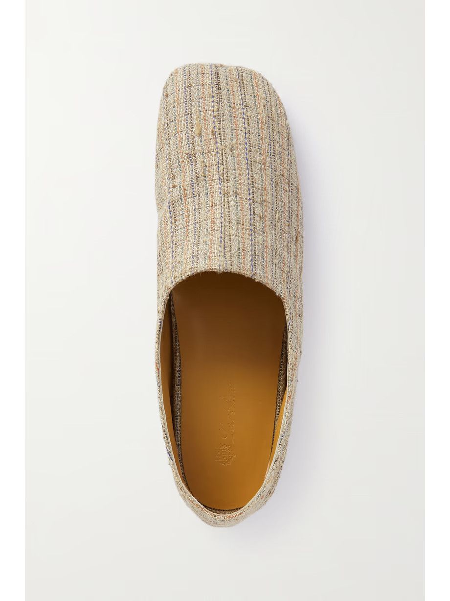 Loro Piana o1srvl11e0225 Andria Canvas Slippers in Beige Size US 8 / IT 38 - 5 Thumbnail