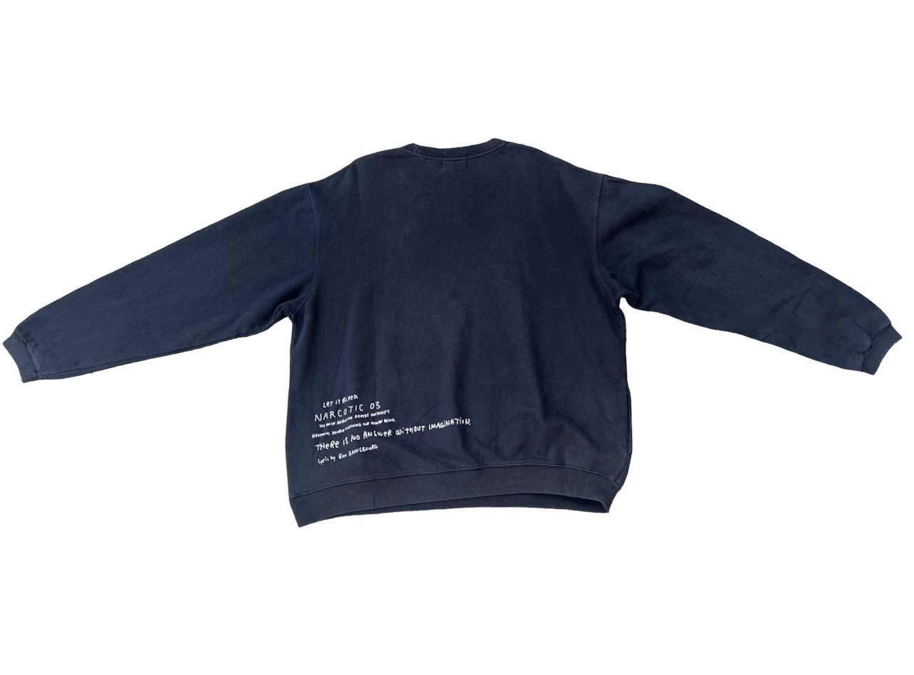 Narcotic GDC Vtg Y2K 2003 Narcotic Pop Art Faded Black Crewneck Sweater Size US XL / EU 56 / 4 - 2 Thumbnail