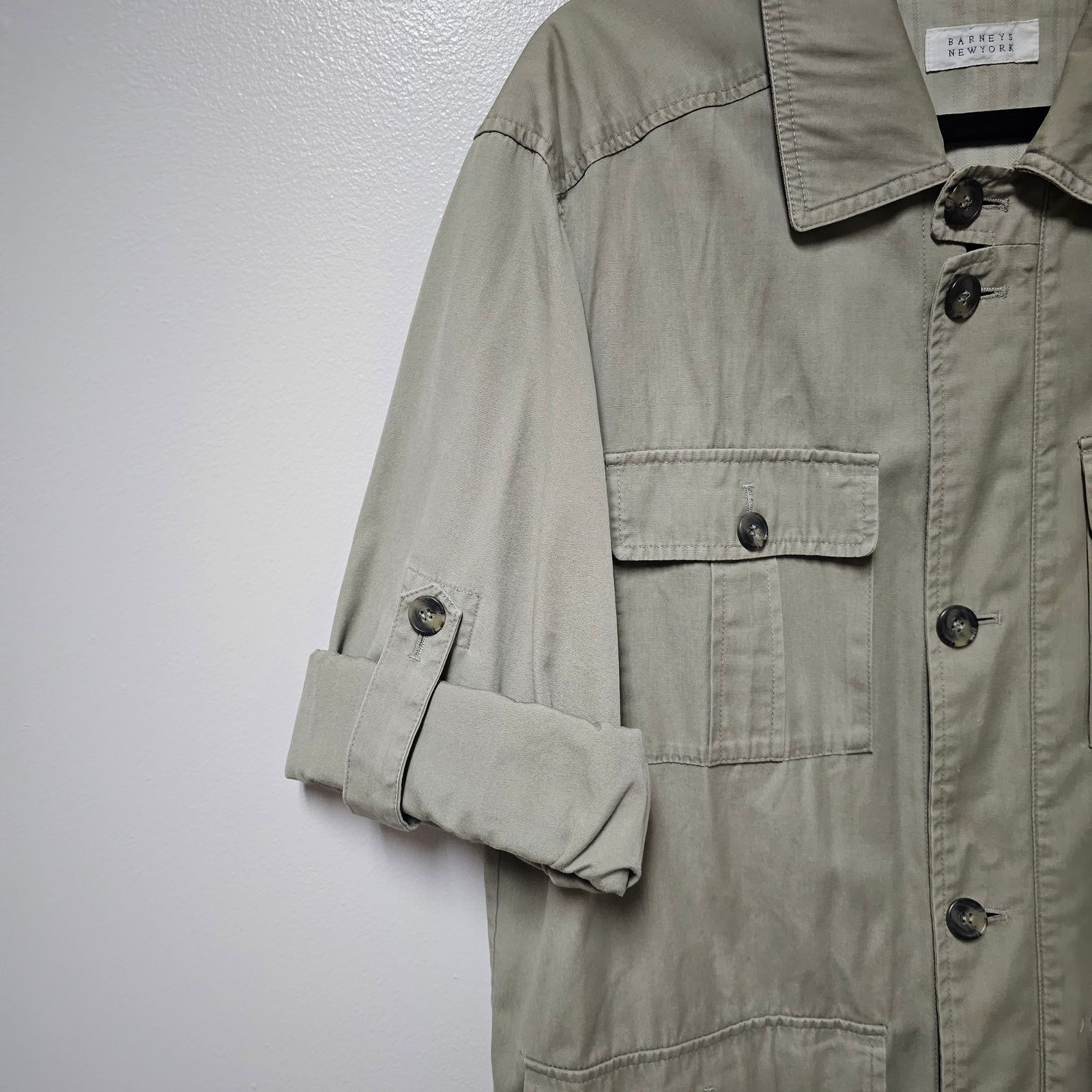 Barneys New York Barney's Men's Safari Tan Jacket Size Medium Size US M / EU 48-50 / 2 - 3 Thumbnail