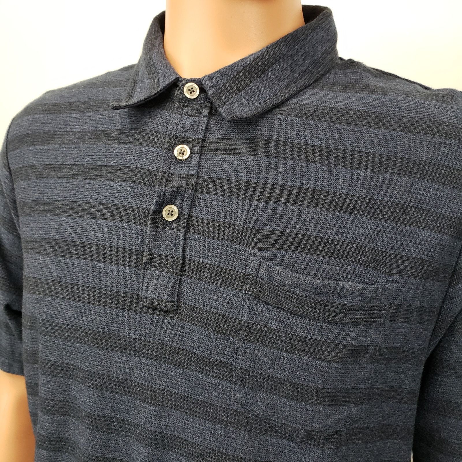 Johnston & Murphy Johnston & Murphy Polo Shirt Pima Cotton Striped XL Size US XL / EU 56 / 4 - 4 Thumbnail