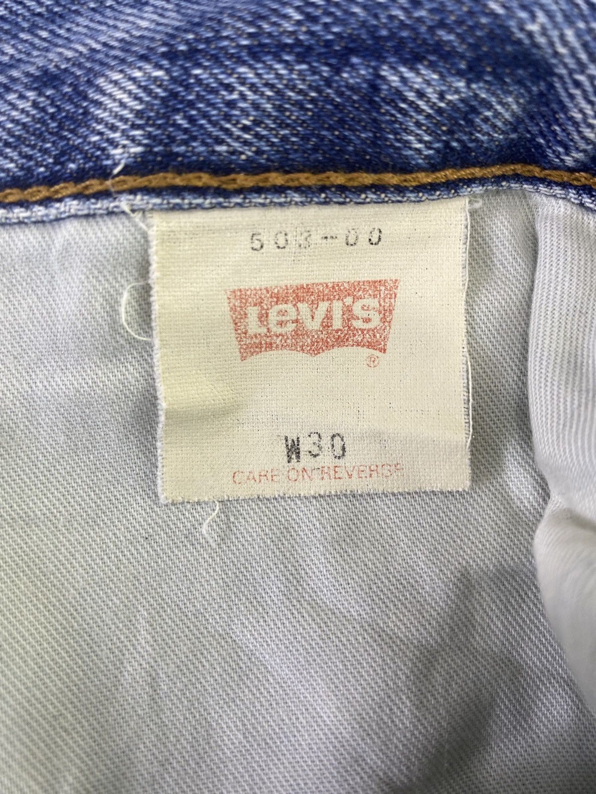 Jean × Levi's × Vintage VINTAGE LEVIS 503 DISTRESS BLUE WASH JEANS - J906 Size US 30 / EU 46 - 7 Thumbnail