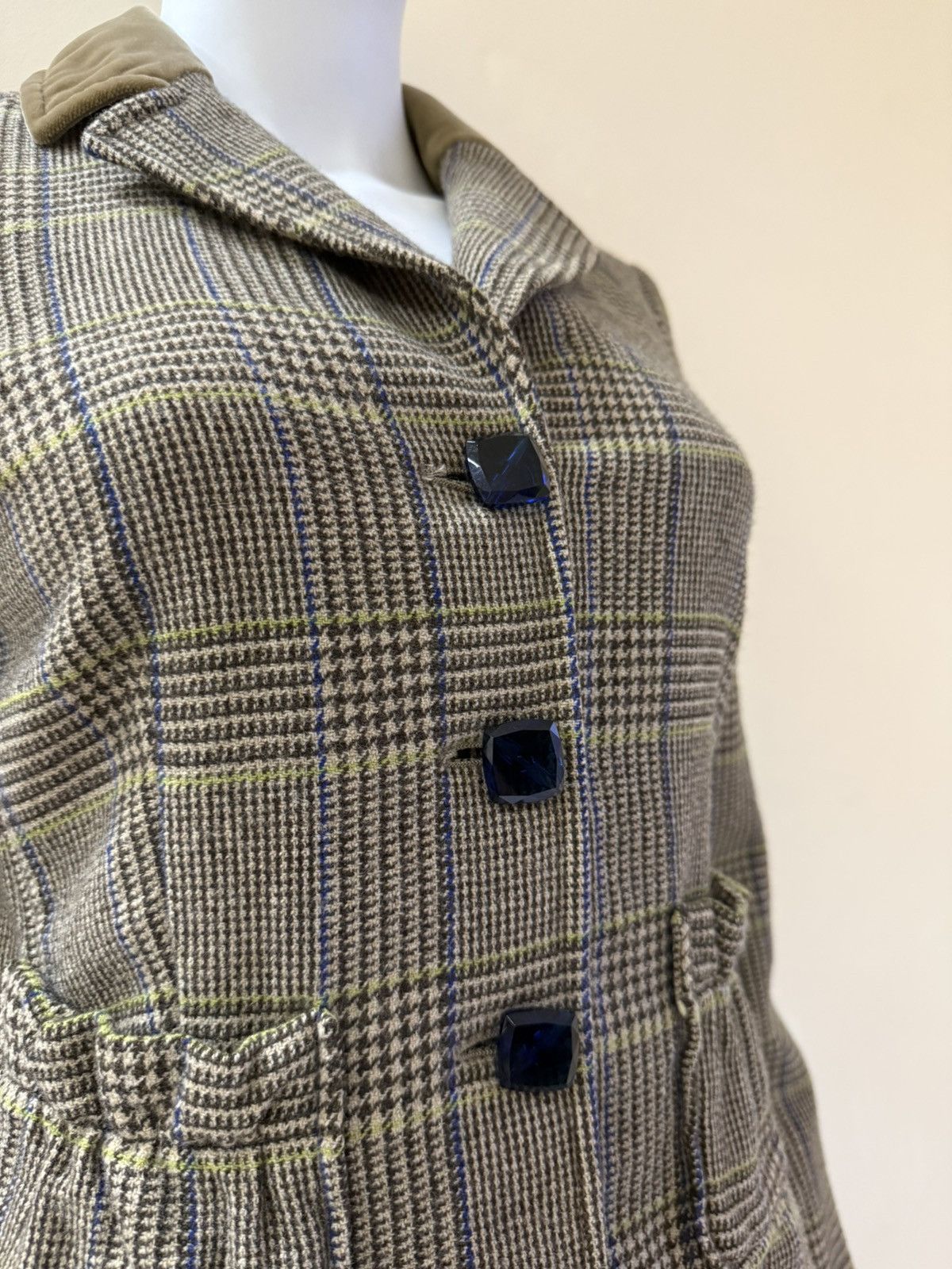 Etro Etro Womens Wool Checkered Blazer Jacket Size 42 Size M / US 6-8 / IT 42-44 - 5 Thumbnail