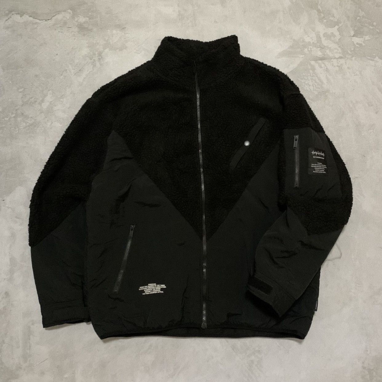 Jun Takahashi × Undercover Undercover Ma-1 Bomber Jacket Black for