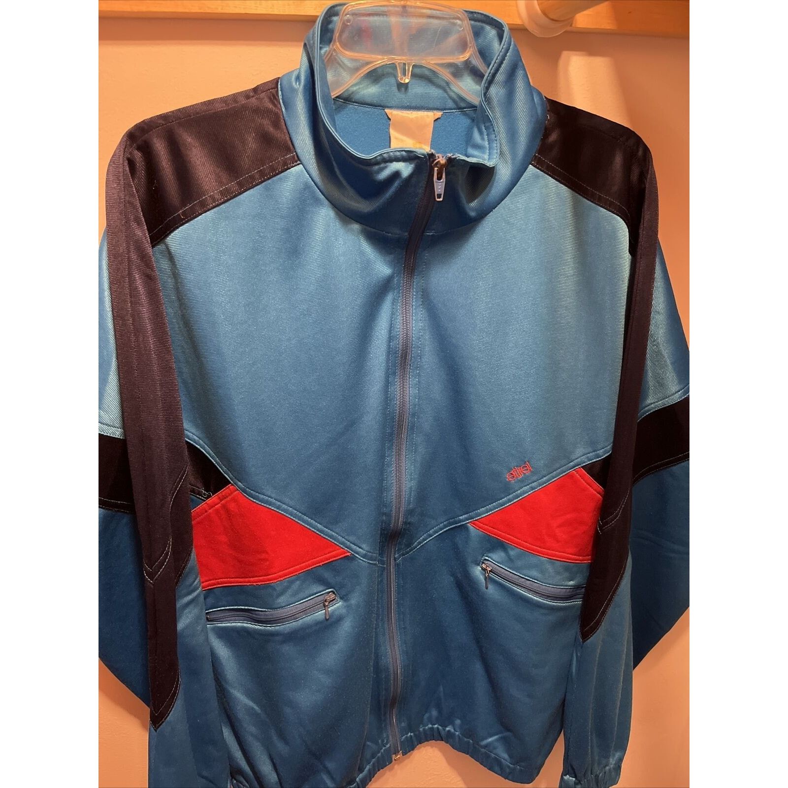 The Unbranded Brand Etirel Vintage Men’s L Blue Long Sleeve Zip Up Tracksuit Top Size US L / EU 52-54 / 3 - 2 Thumbnail