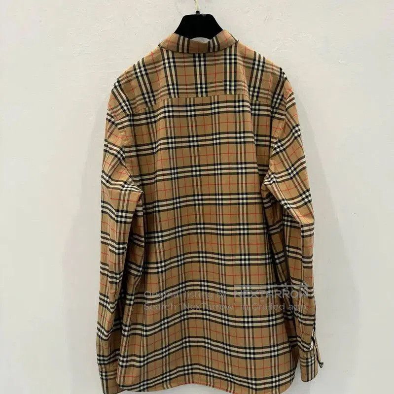 Burberry Burberry Brown Cotton Long Sleeve Shirt. Size US XL / EU 56 / 4 - 2 Thumbnail