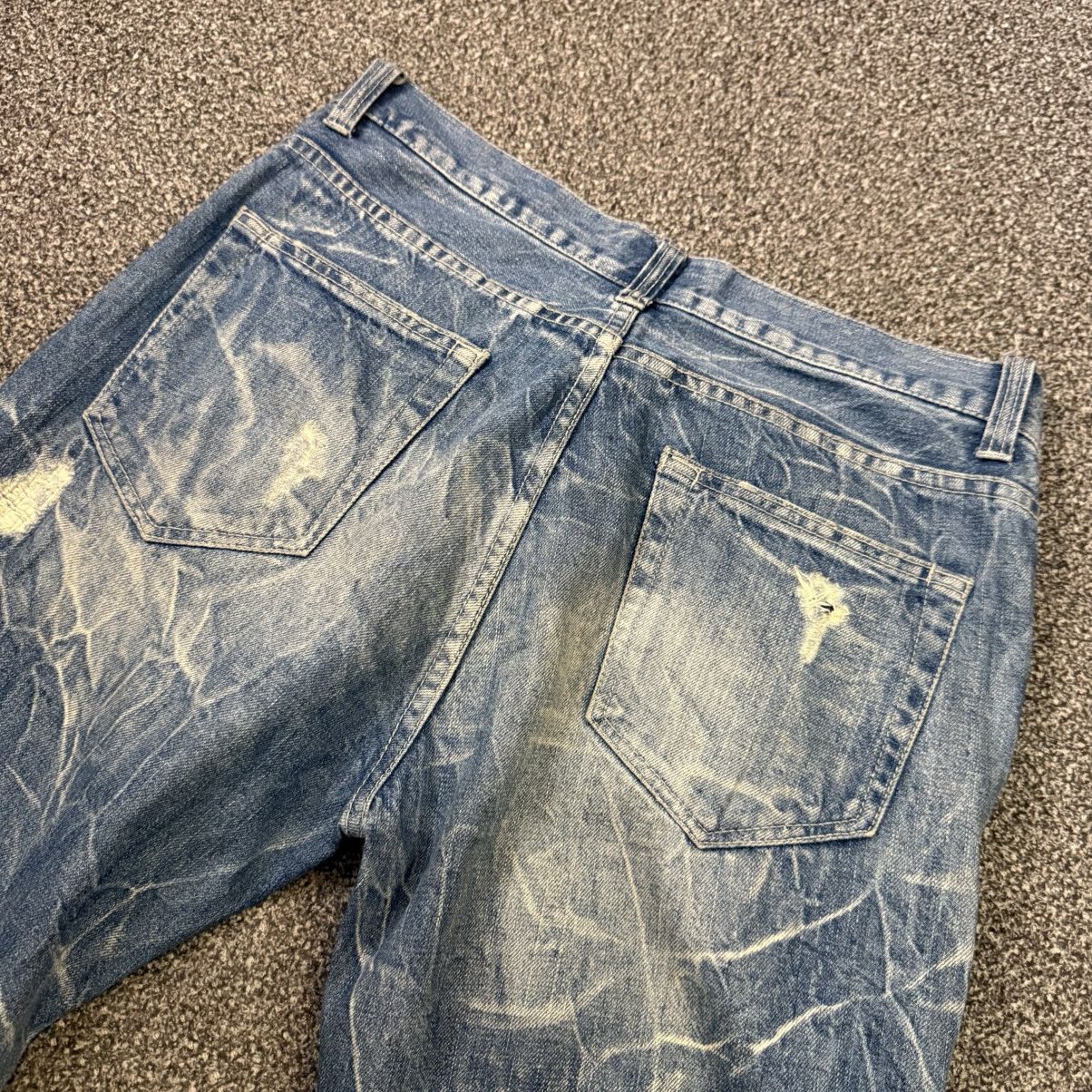 Le Grande Bleu (L.G.B.) 🔥🇯🇵 Archive y2k Nylaus Clothing Bootcut Whisker Denim Size US 34 / EU 50 - 8 Thumbnail