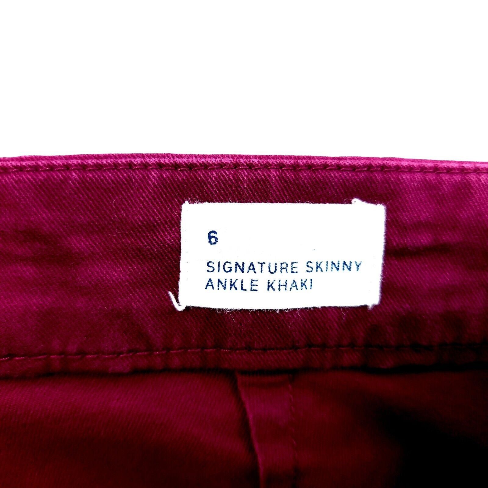Gap Gap Acai Berry Purple Signature Skinny Ankle Khaki Chino Pan Size 28" / US 6 / IT 42 - 5 Thumbnail
