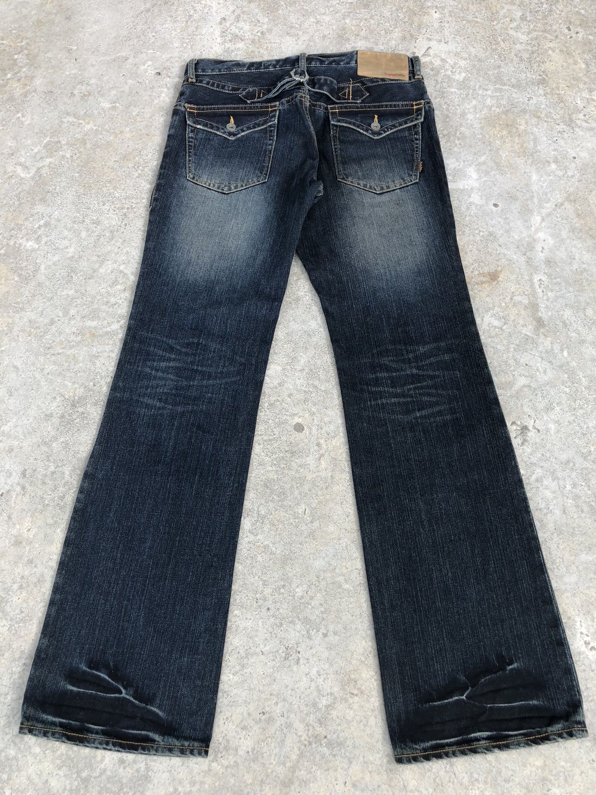 Who Decides War Japanese Purple&Yellow Flared Jeans Distressed Jeans Size US 32 / EU 48 - 2 Thumbnail
