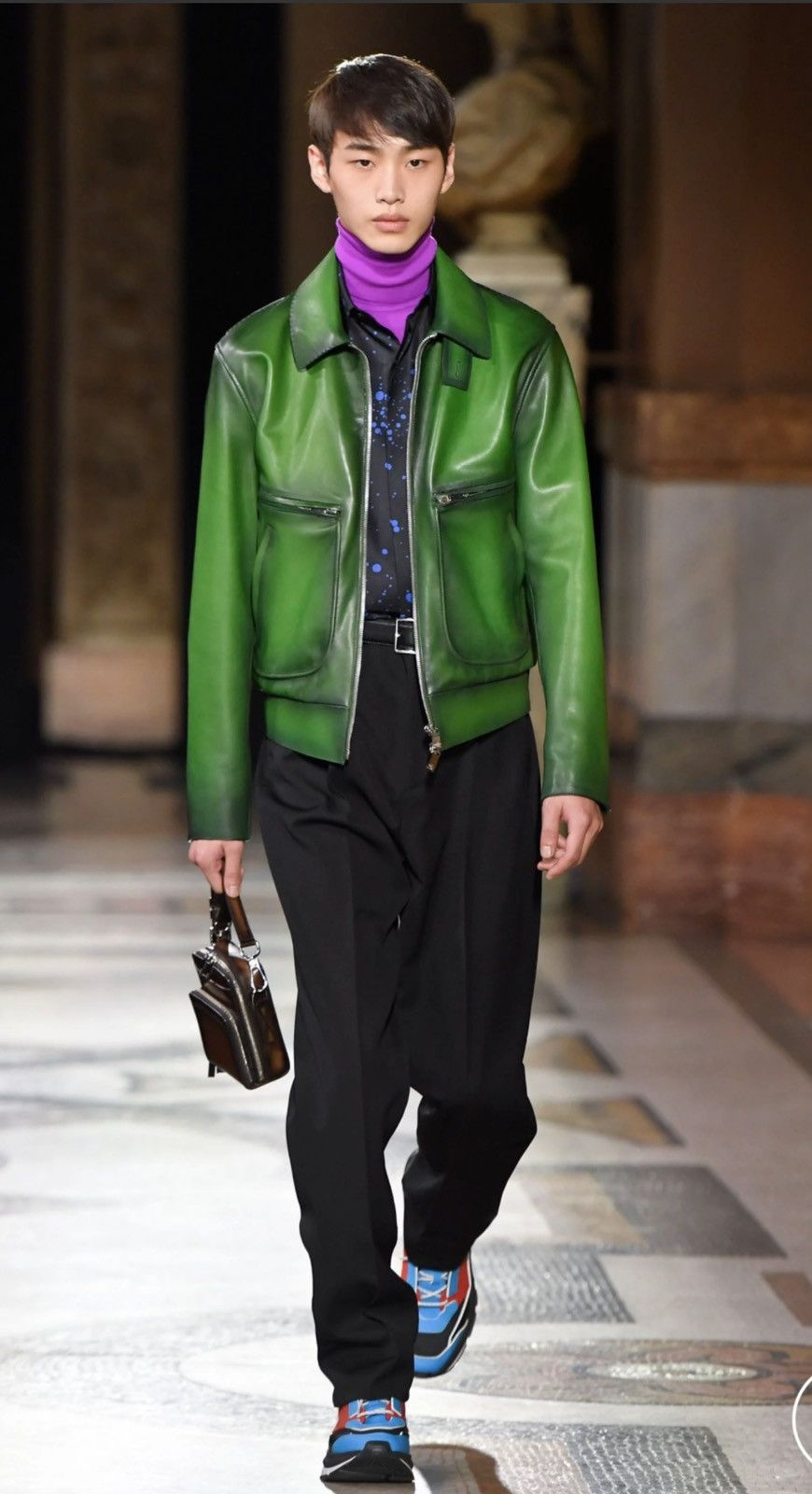 Berluti patina riders Leather jacket,size 46 Size US S / EU 44-46 / 1 - 1 Thumbnail