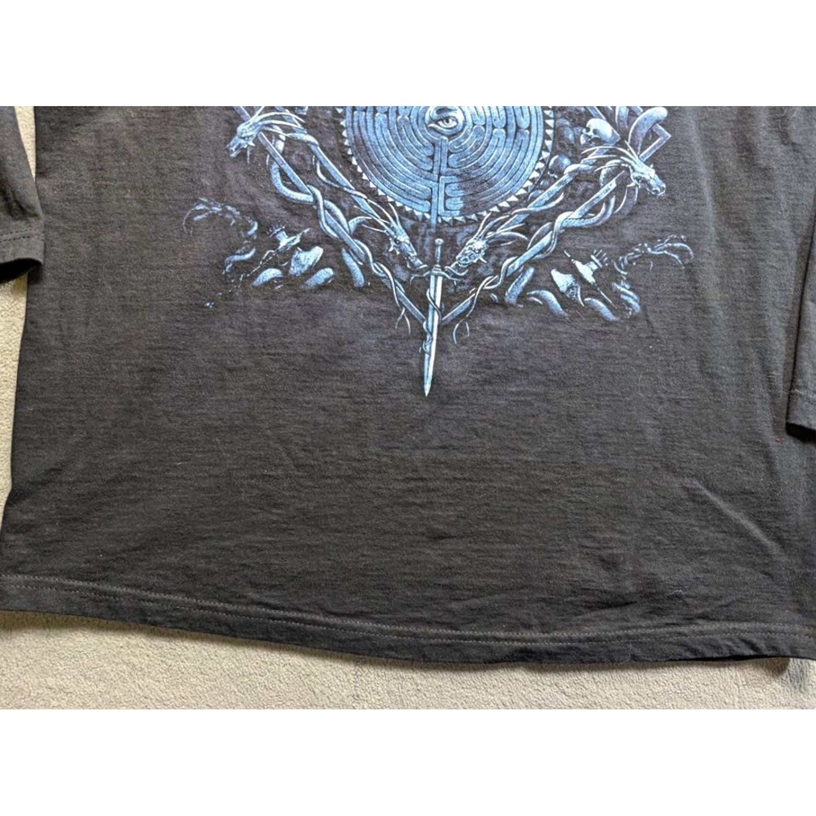 Fruit Of The Loom Saxon World tour 2009 Fruit of the Loom Long Sleeve Shirt Black Mens Size L Size US L / EU 52-54 / 3 - 7 Thumbnail