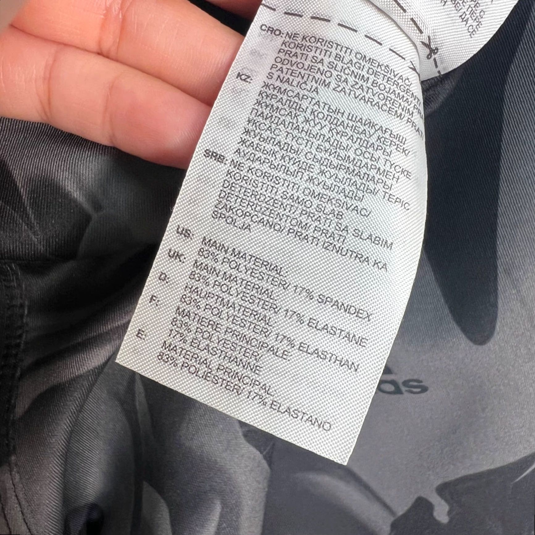 Adidas Adidas Womens ClimaCool Energy Running Leggings Small Gray Abstract Pattern Size 28" / US 6 / IT 42 - 4 Thumbnail