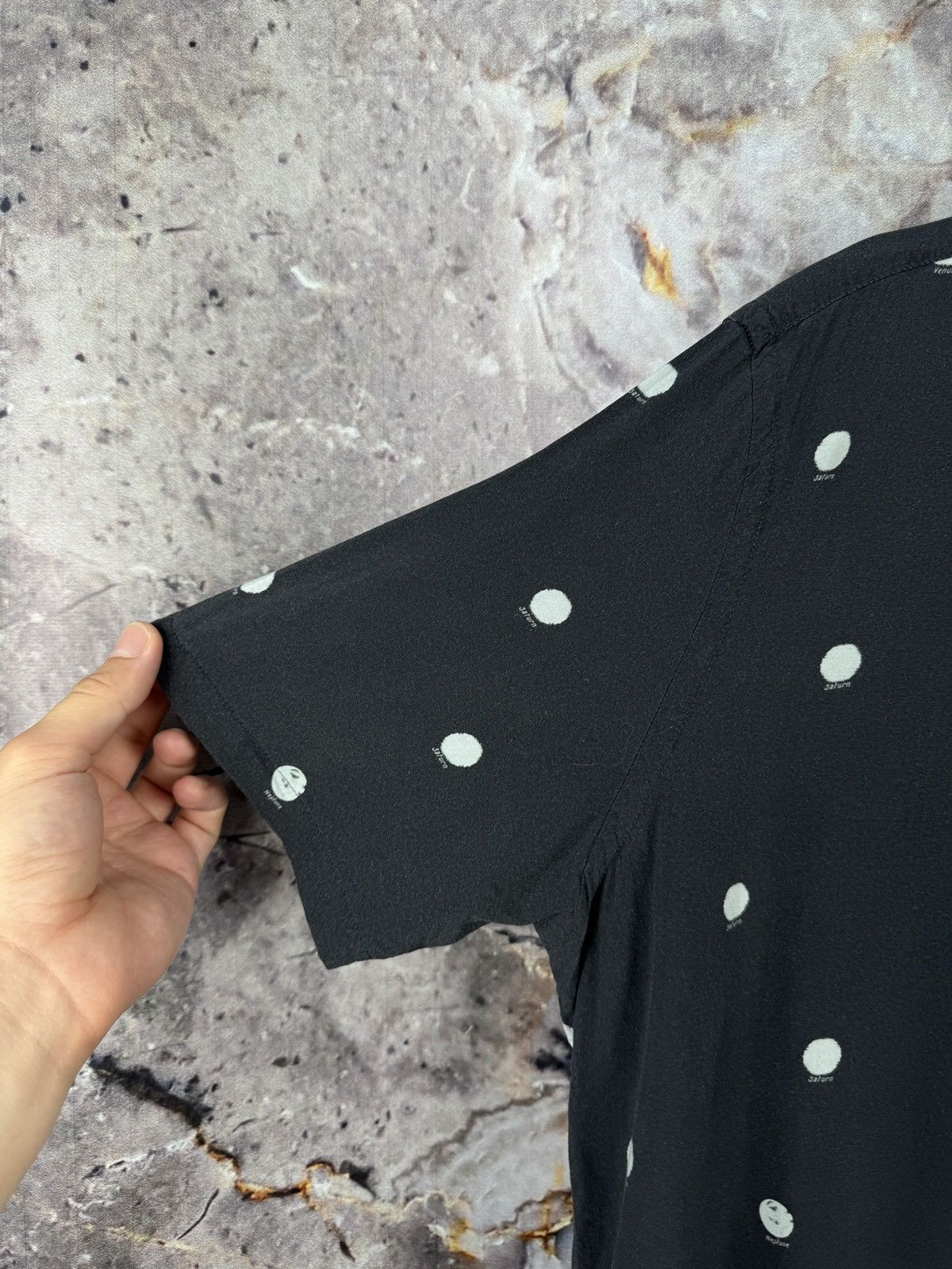 Allsaints Men’s Allsaints Planet Dot SS Shirt Button Up Streetwear Size US M / EU 48-50 / 2 - 7 Thumbnail