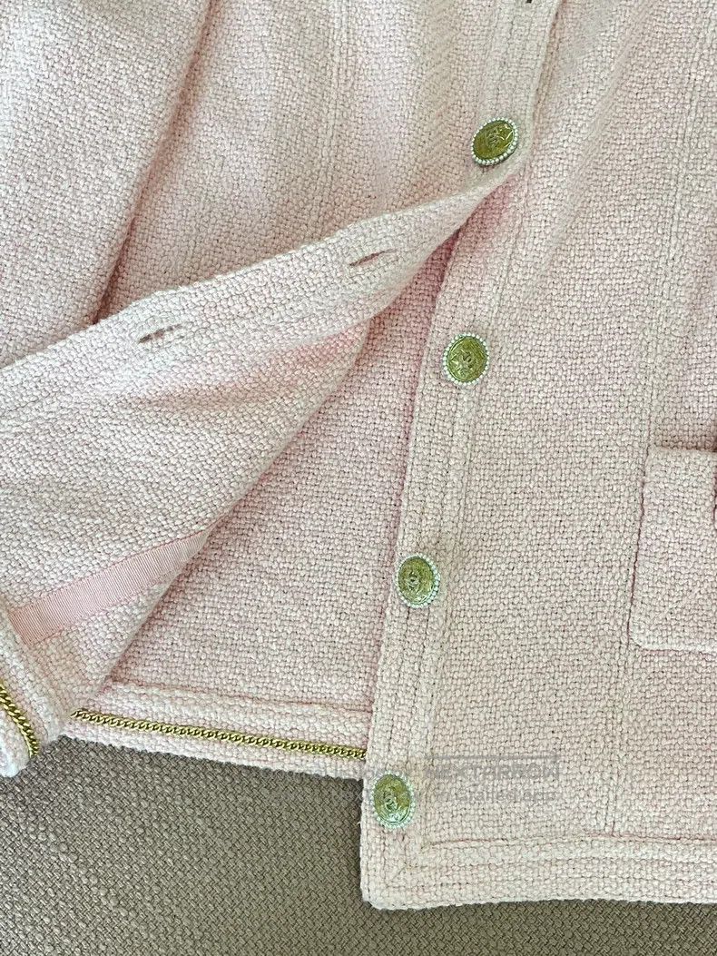 Chanel Chanel Seoul series pink tweed pearl buckle jacket Size XS / US 0-2 / IT 36-38 - 5 Thumbnail