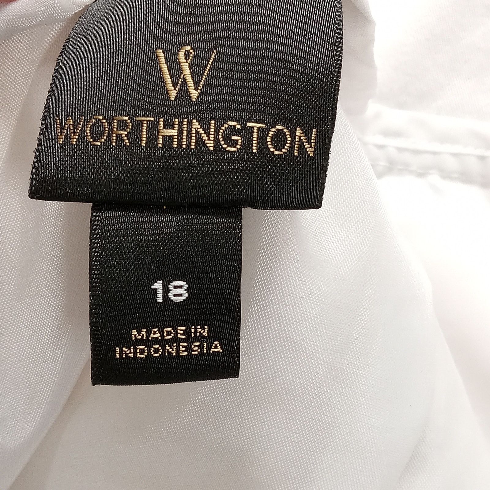 Worthington Worthington Skirt Women's 18 Lined Straight Back Zip Beige Size 36" / US 14 / IT 50 - 4 Thumbnail