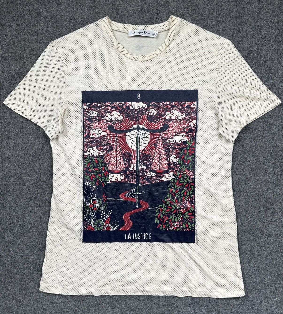 Dior Dior - Christian Dior S/S20 “La Justice” Tarot Graphic Shirt Size S / US 4 / IT 40 - 1 Thumbnail