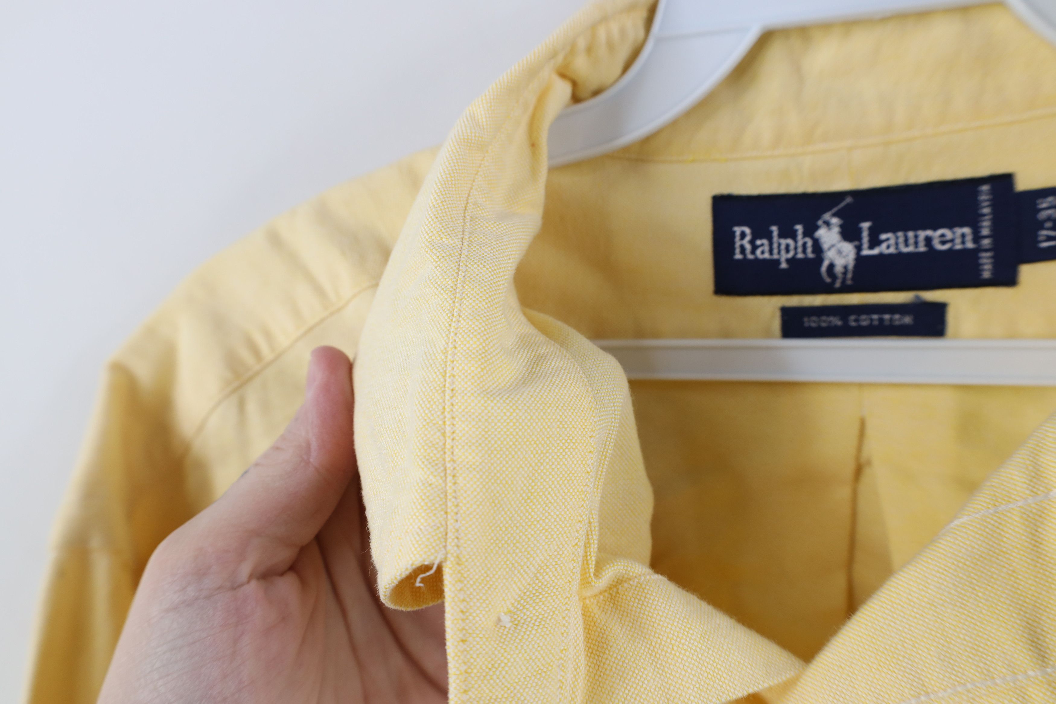 Ralph Lauren Vintage 90s Ralph Lauren Oxford Collared Button Down Shirt Size US M / EU 48-50 / 2 - 10 Thumbnail