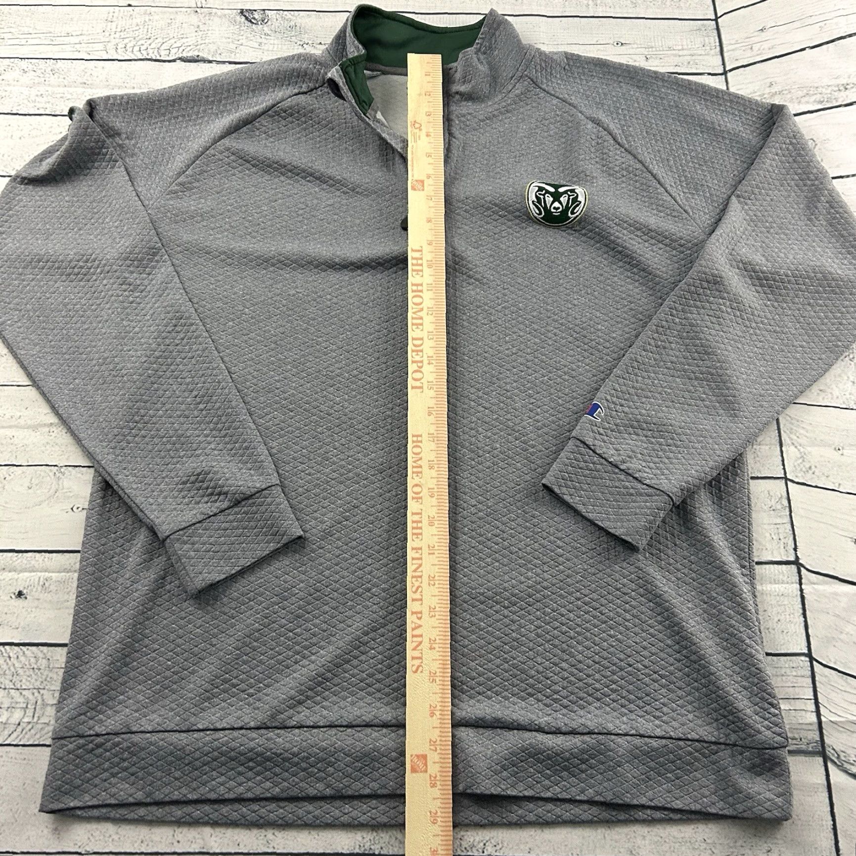 Champion Champion Colorado State Rams 1/4 Zip Pullover Jacket Men L Gray Size US L / EU 52-54 / 3 - 5 Thumbnail