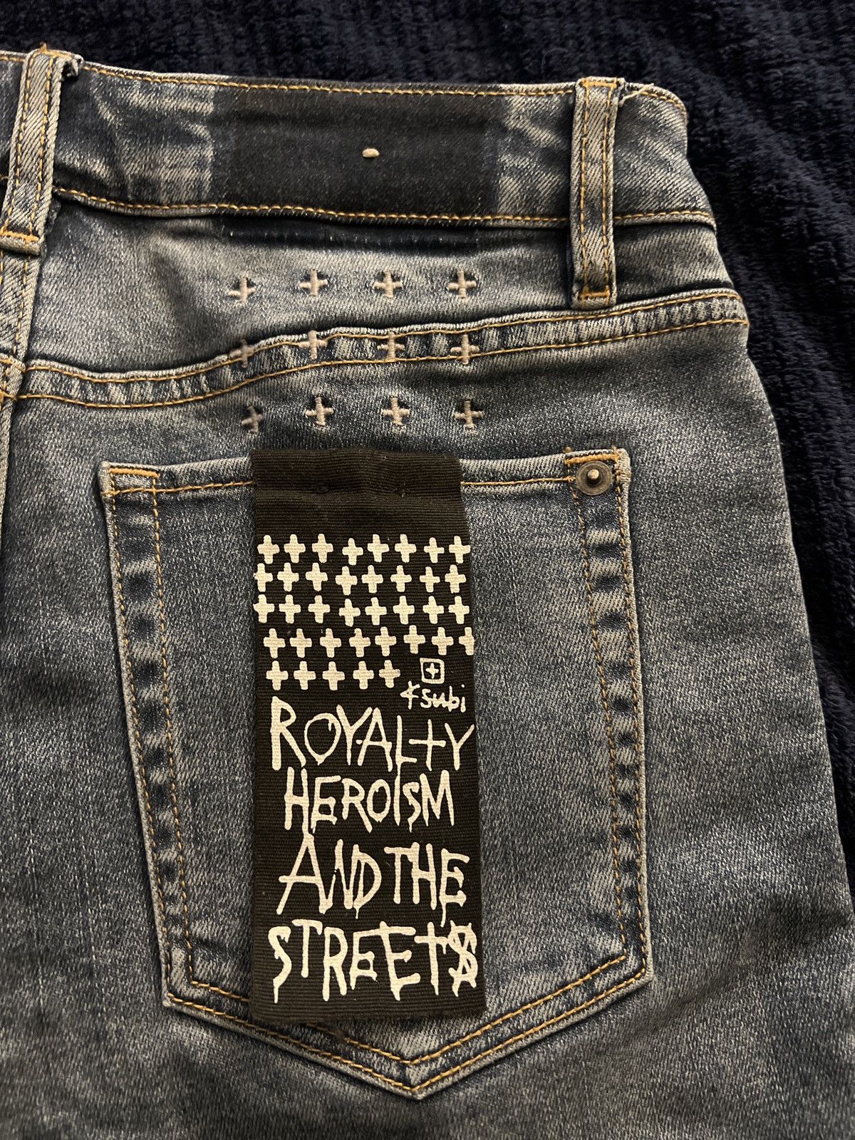 image of Ksubi Hi N Wasted True Vintage in Blue, Women's (Size 28)