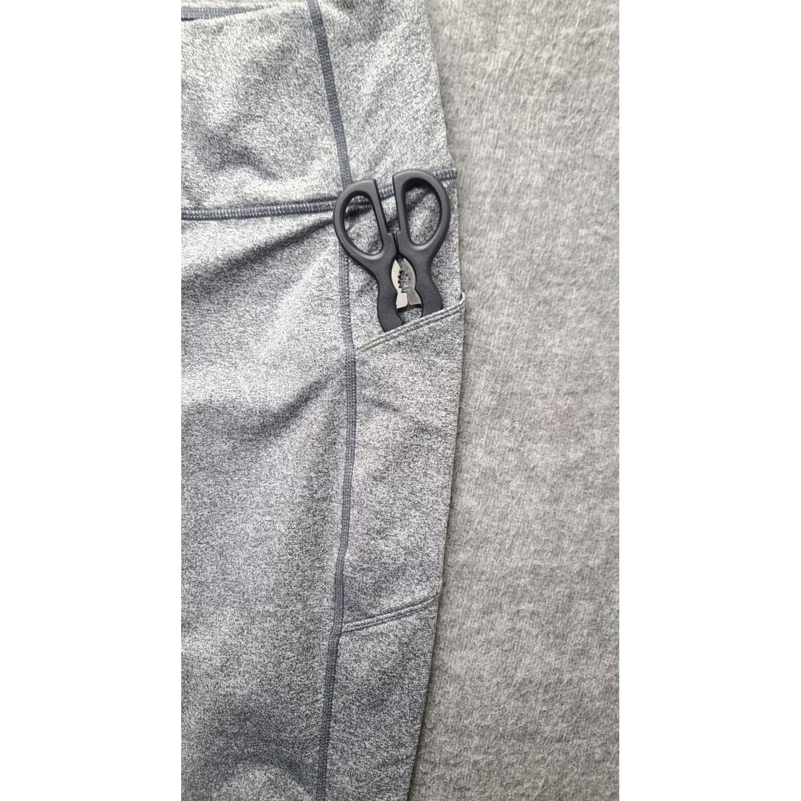 Eddie Bauer VINTAGE Eddie Bauer First Ascent Leggings Womens L Trail Performance Slim Fit High Rise Gray Polyester Spandex Media Pocket Athleisure Outdoor Size 36" / US 14 / IT 50 - 6 Thumbnail