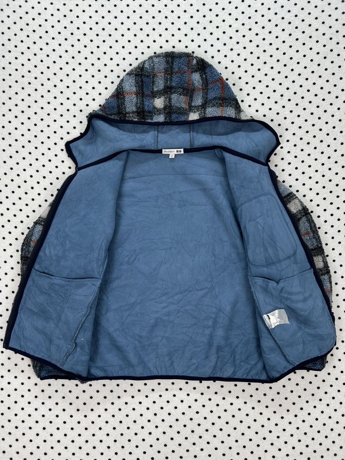 JW Anderson × Uniqlo JW Anderson X Uniqlo Plaid Fleece Hooded Jacket Size US XS / EU 42 / 0 - 7 Thumbnail