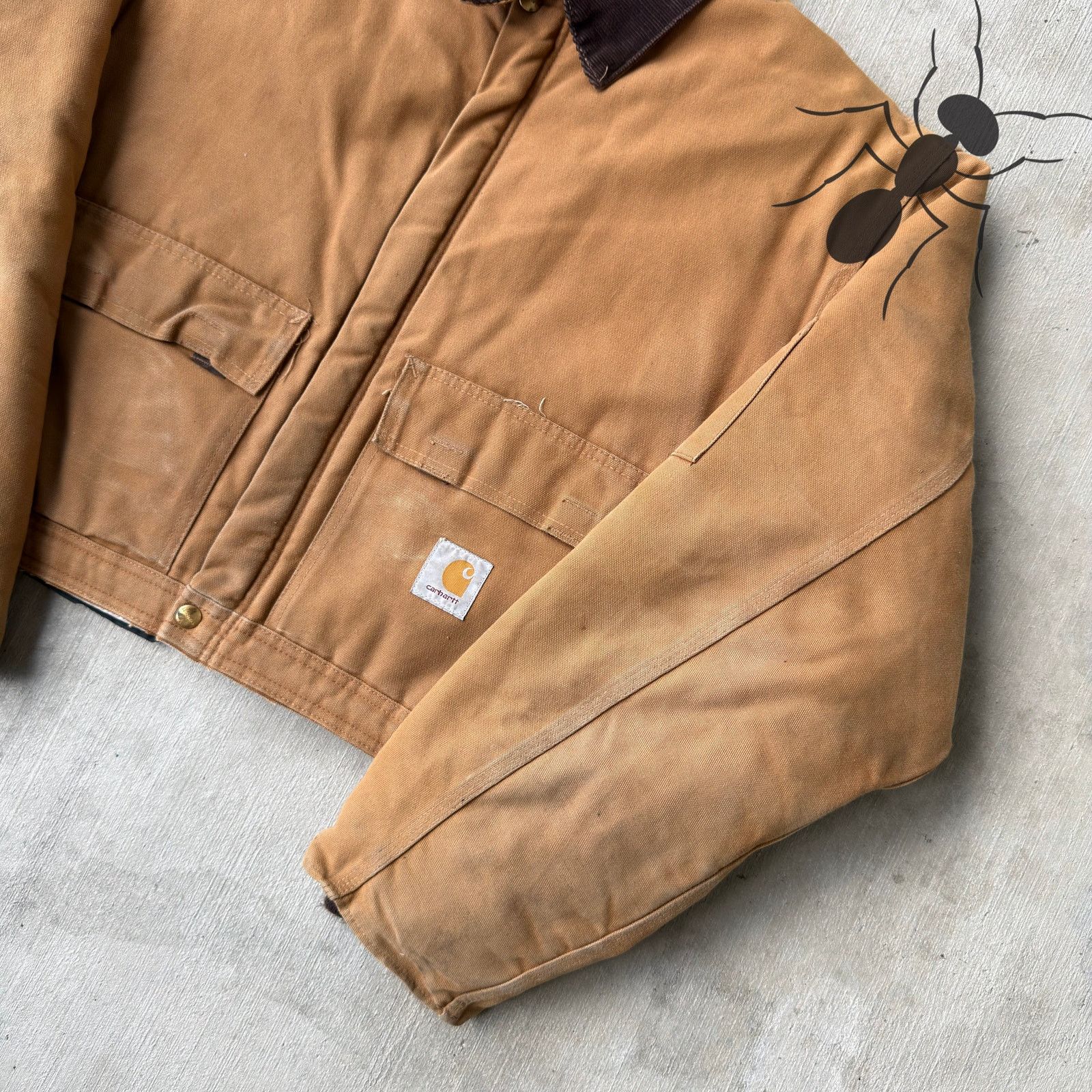 Carhartt × Vintage Carhartt brown cropped Detroit style work wear jacket Size US XL / EU 56 / 4 - 3 Thumbnail