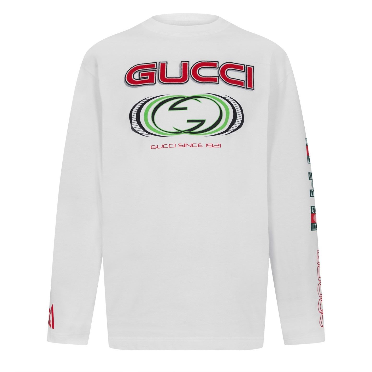 Gucci GUCCI Logo Print Long Sleeve T-Shirt Size US XL / EU 56 / 4 - 1 Thumbnail