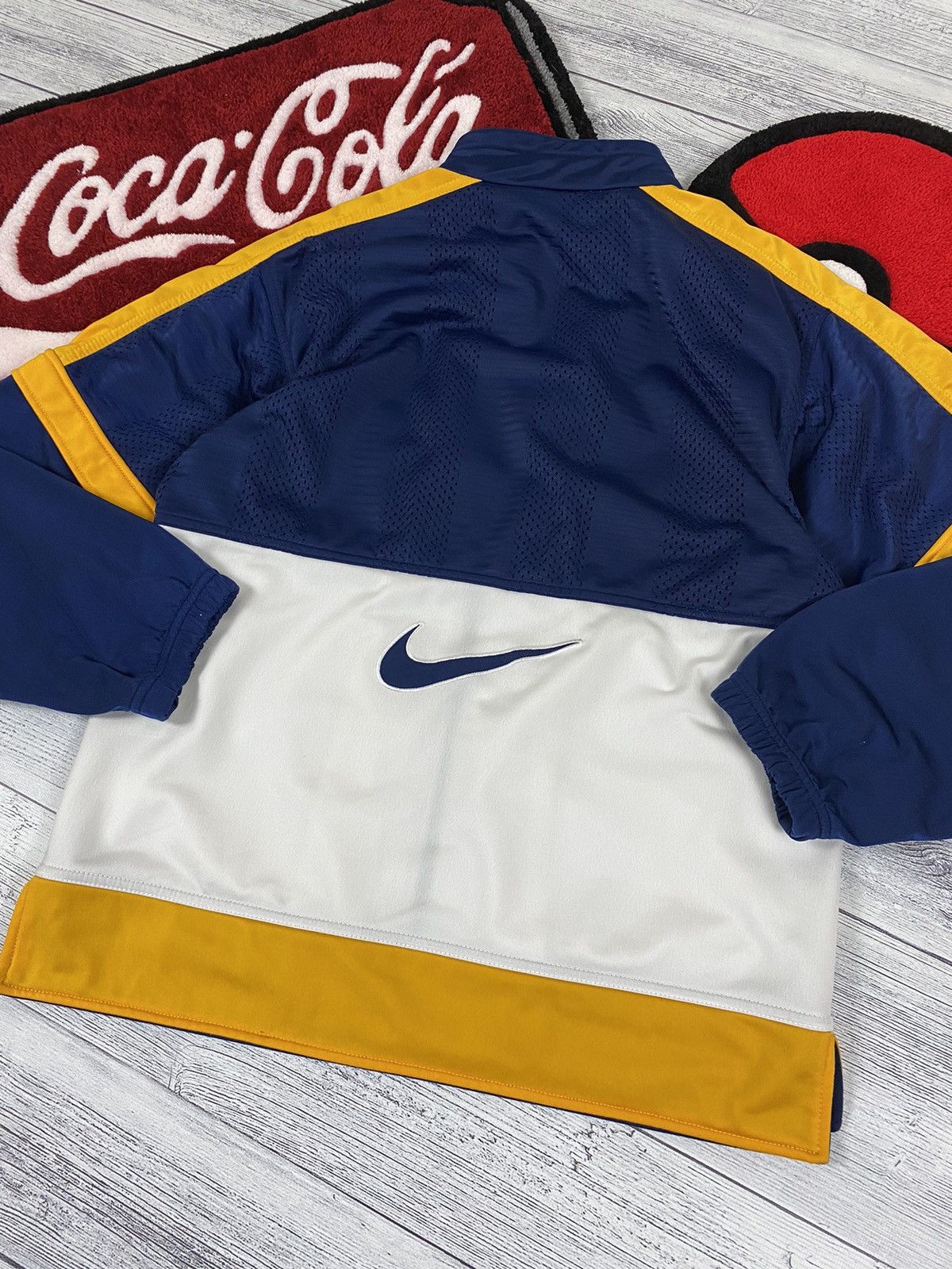 Nike × Vintage Vintage Nike 90s big logo centre swoosh track top Size US M / EU 48-50 / 2 - 6 Thumbnail
