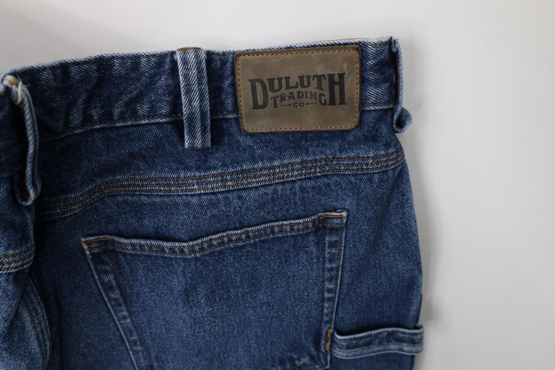 Duluth Trading Company Duluth Trading Co Gusseted Wide Leg Denim Jeans Blue Size US 38 / EU 54 - 13 Thumbnail