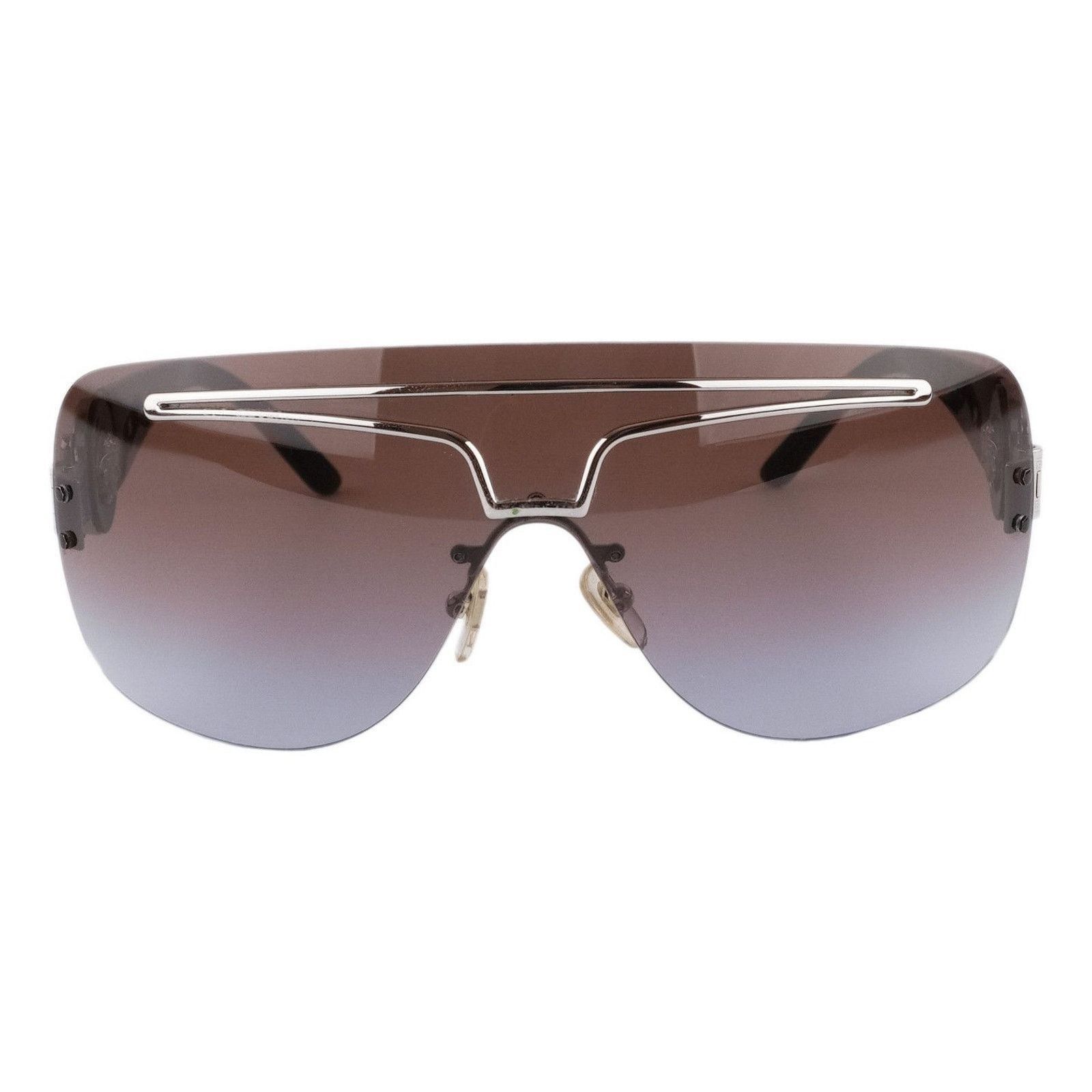 Versace Versace Medusa Logo Rimless Gradient Shiled Mask Sunglasses Size ONE SIZE - 2 Thumbnail