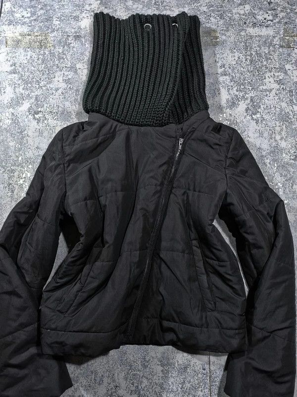 Other Asymmetrical Funnel Neck Crop Fitted Wmns Jacket RickOwen Size M / US 6-8 / IT 42-44 - 5 Thumbnail