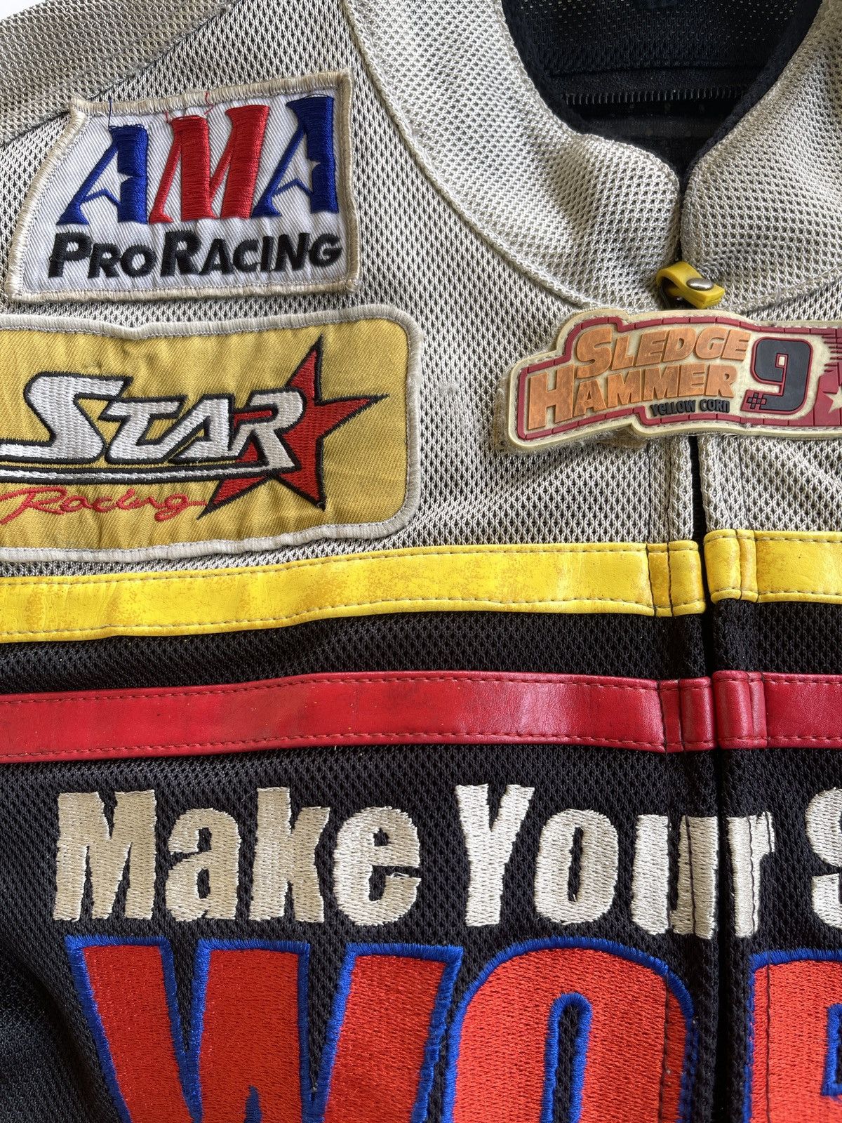 YELLOW CORN Vintage Yellow Corn X Lubricant NHRA Racing Schoeller Jacket Size US L / EU 52-54 / 3 - 20 Thumbnail