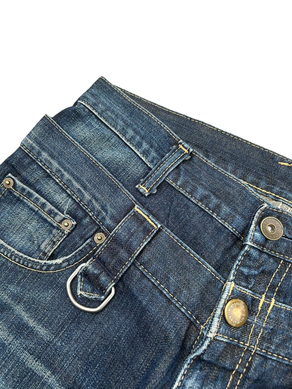 Japanese Brand × Kapital × Vintage Wrangler Double Waist Flare Punk Denim Jeans Rare ☠️ Size US 33 - 6 Thumbnail