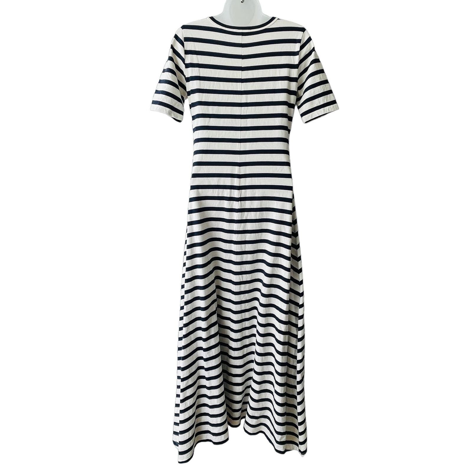 J.Crew J.Crew Breton Stripe Tee Shirt Maxi Dress Size XS NWOT Size XS / US 0-2 / IT 36-38 - 2 Thumbnail