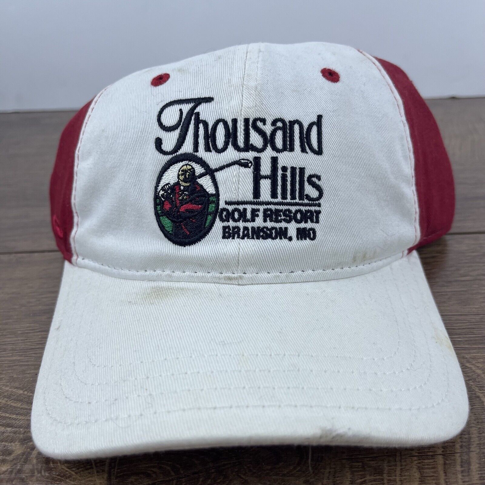 Other Thousand Hills Golf Resort Hat White Adjustable Hat White Br Size ONE SIZE - 2 Thumbnail