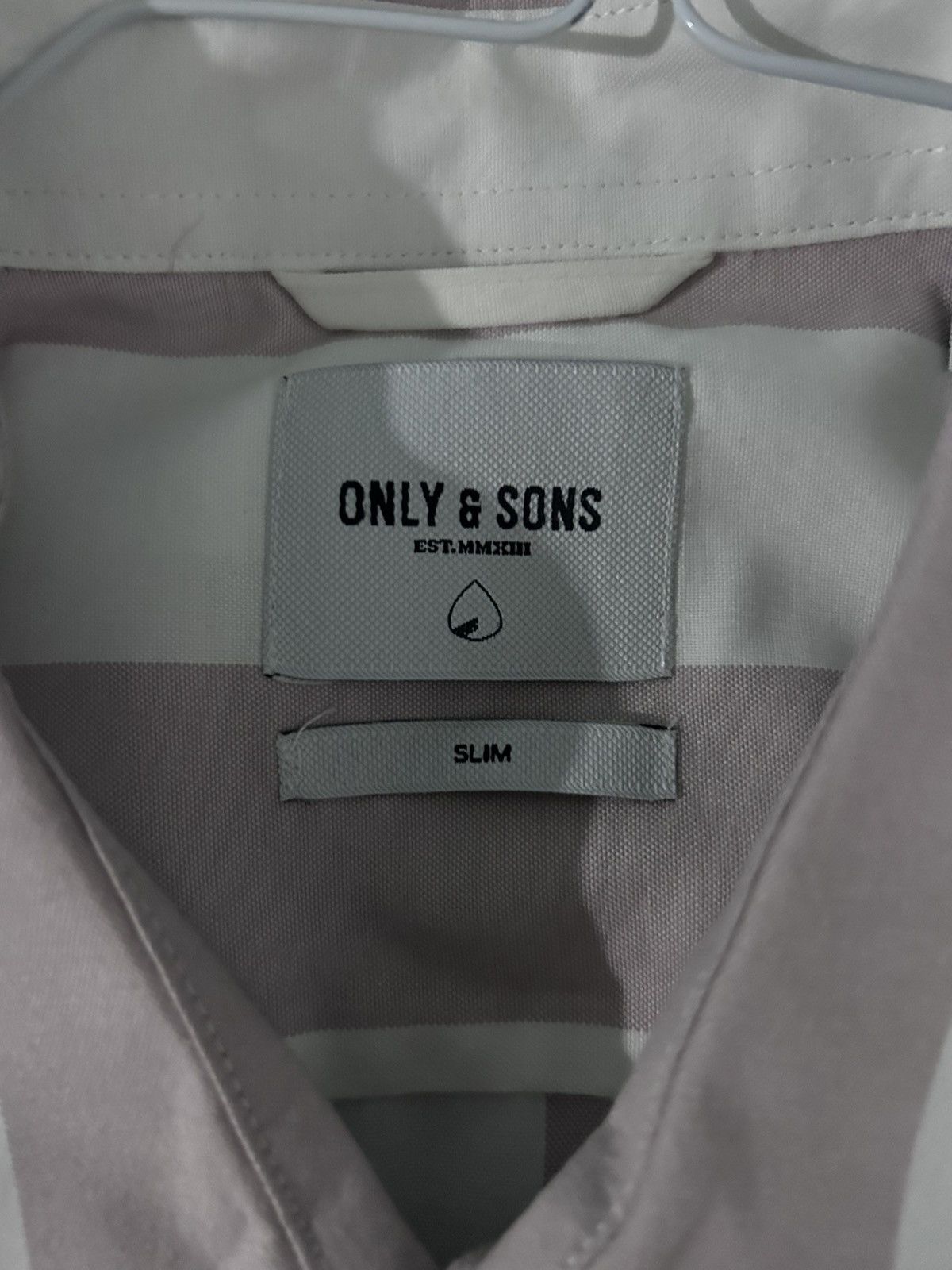 ONLY & SONS Only & Sons Striped Short Sleeve Shirt – Blush Pink & White Size US XL / EU 56 / 4 - 2 Thumbnail