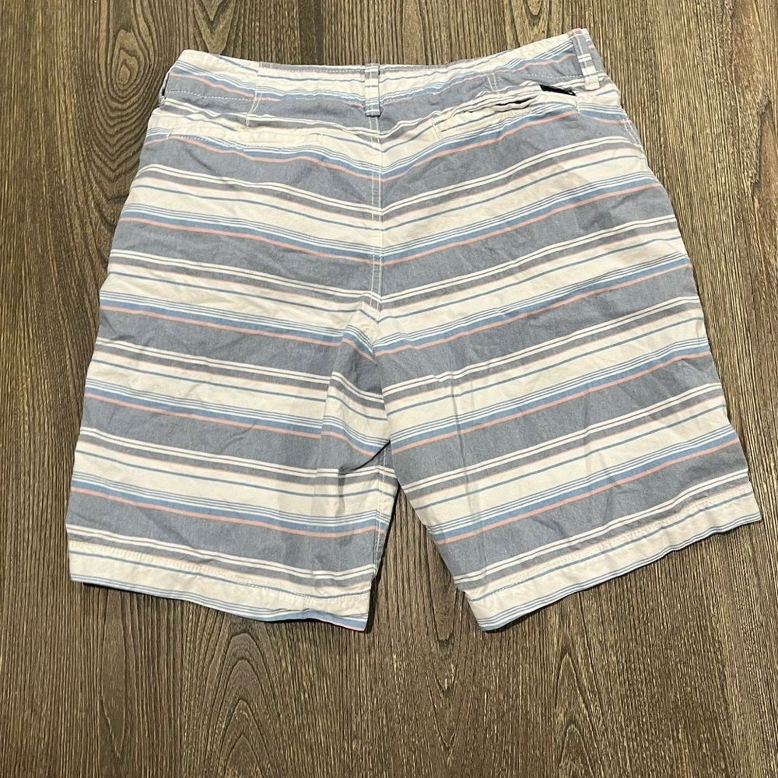 American Eagle Outfitters American Eagle Chino Short Classic Fit Striped Blue Size 32 Size US 32 / EU 48 - 7 Thumbnail