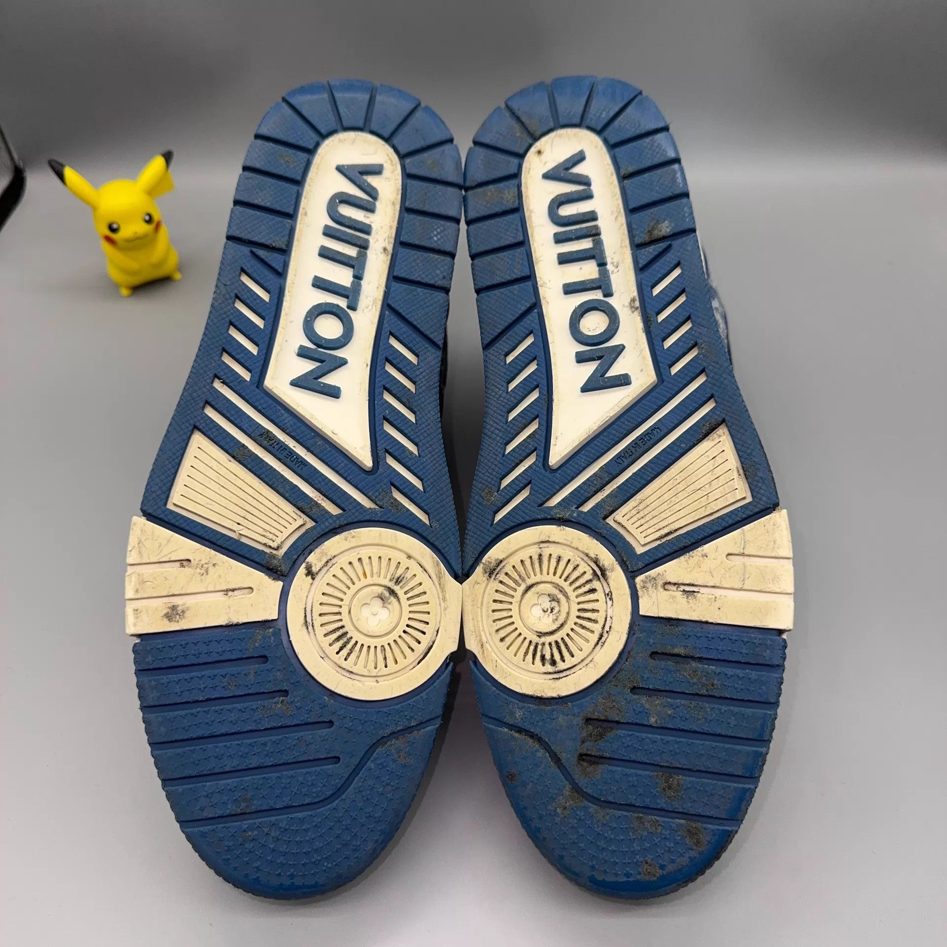 Louis Vuitton LOUIS VUITTON Trainer Blue & White 42.5 Size US 9.5 / EU 42-43 - 4 Thumbnail