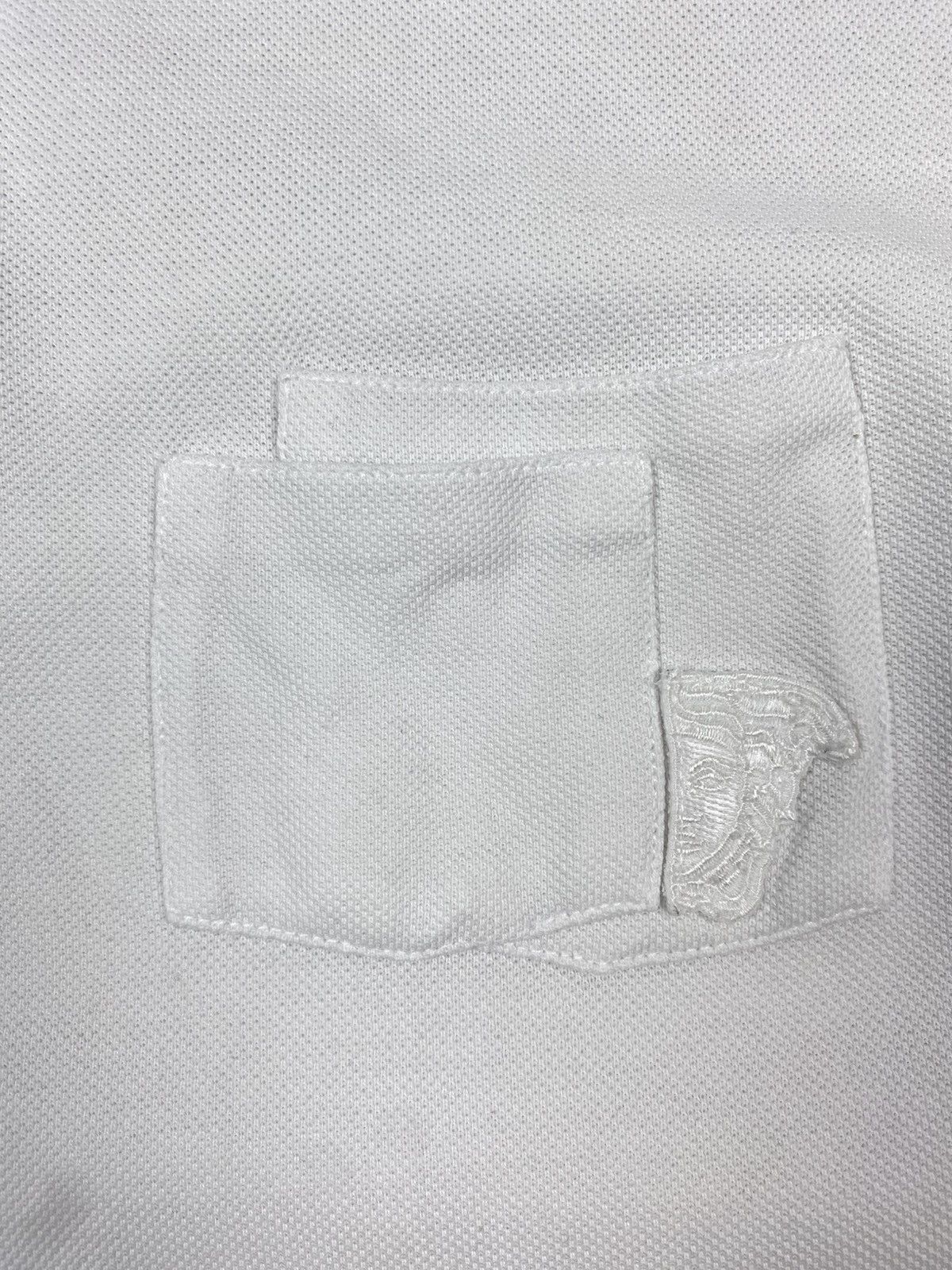 Versace Versace Collection Polo Shirt White Medusa Logo Embroidered Size US L / EU 52-54 / 3 - 8 Thumbnail