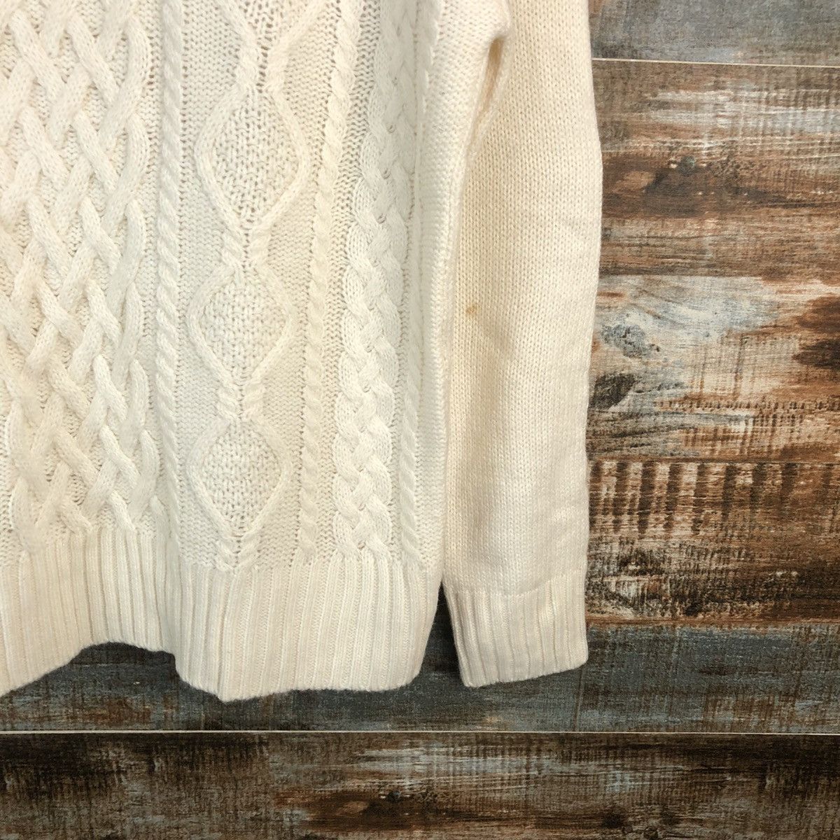 GU × Homespun Knitwear × Japanese Brand GU White Turtle Neck Knitwear #A1785 Size US M / EU 48-50 / 2 - 8 Thumbnail