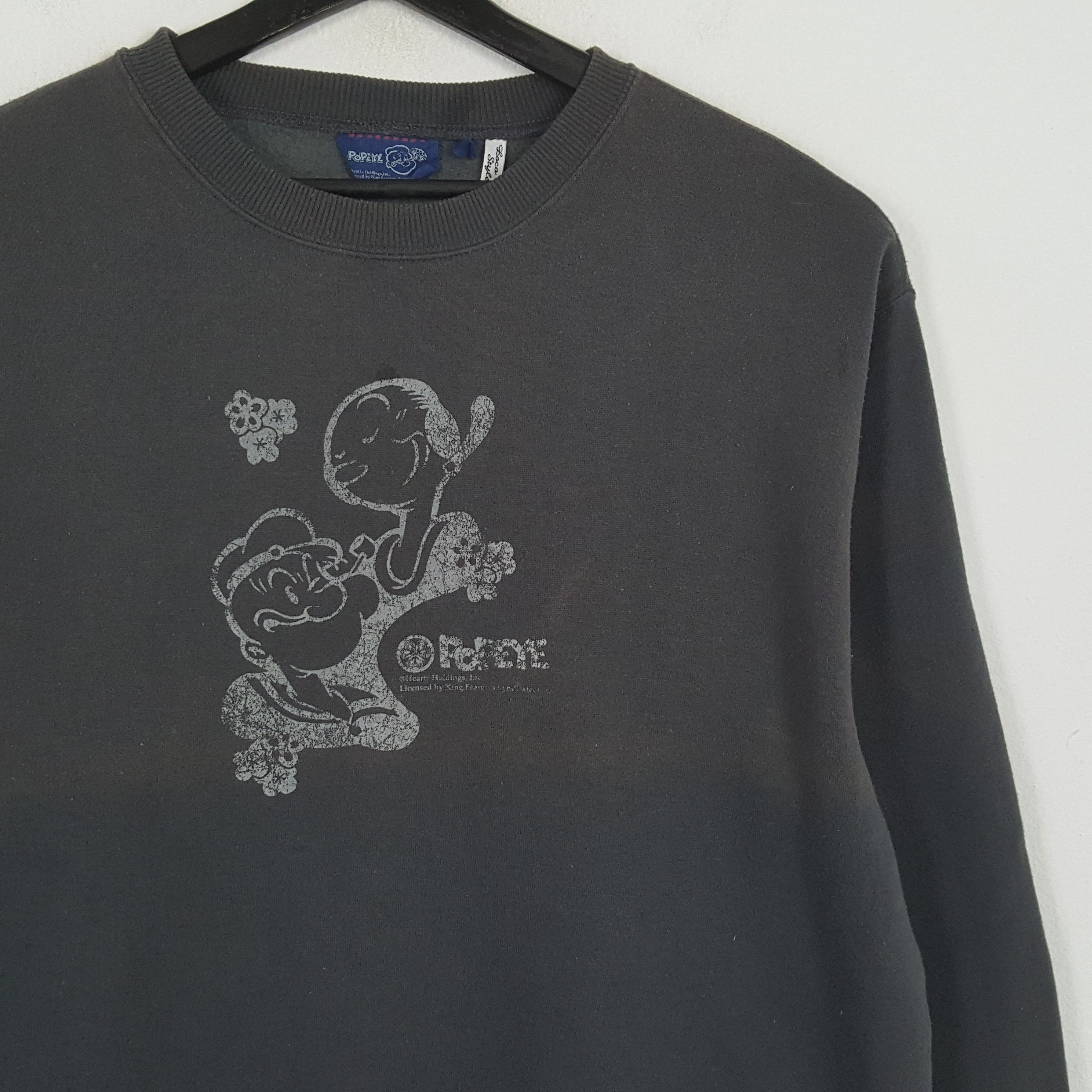Cartoon Network × Vintage POPEYE Cartoon Character Streetwear Style Sweatshirt Size US L / EU 52-54 / 3 - 2 Thumbnail
