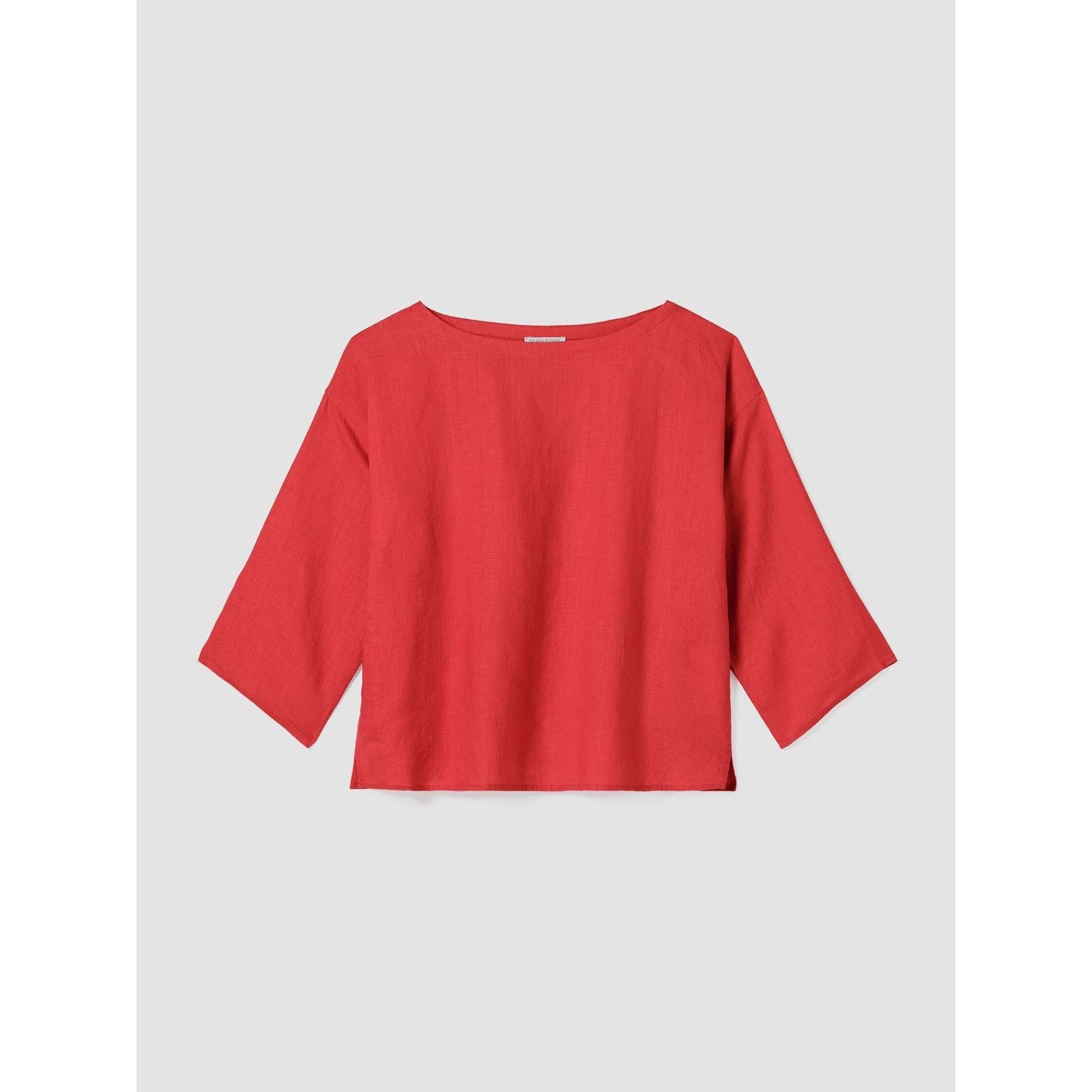 Eileen Fisher NWoT EILEEN FISHER Organic Handkerchief Linen Box-Top Sz L Size L / US 10 / IT 46 - 2 Thumbnail