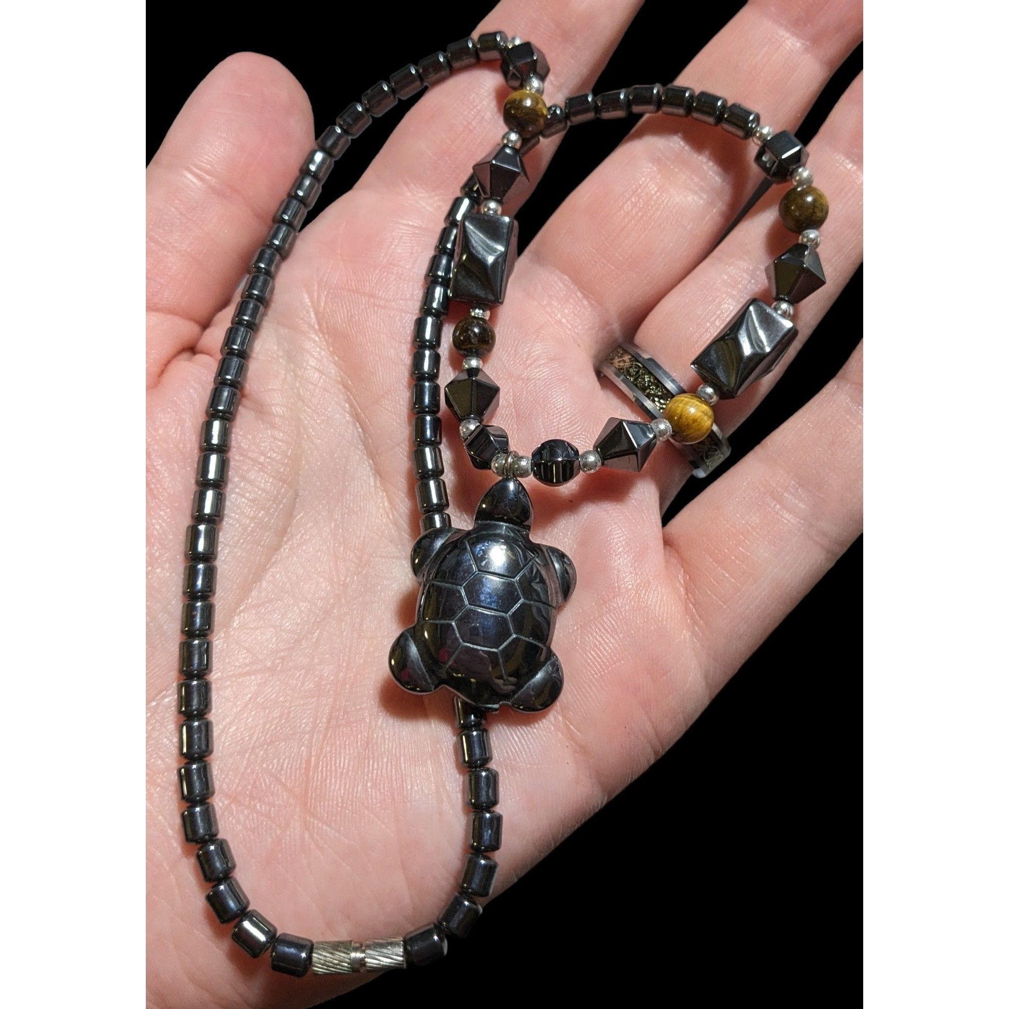 Other Hematite Turtle Necklace Size ONE SIZE - 4 Thumbnail