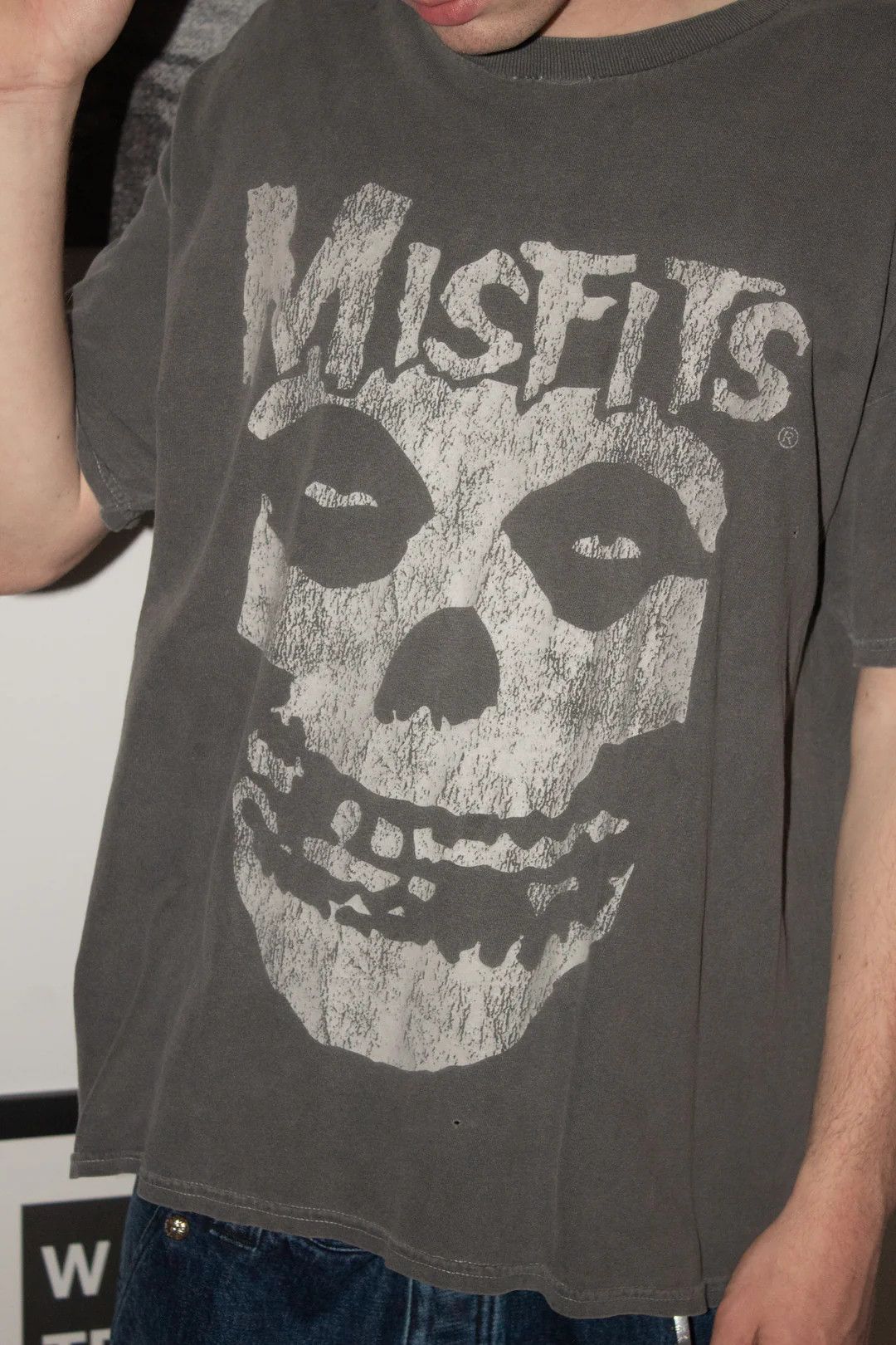 Vintage 🚭 ICONIC 🚭 90's MISFITS FADED CRIMSON GHOST LOGO SHIRT Size US XL / EU 56 / 4 - 6 Thumbnail
