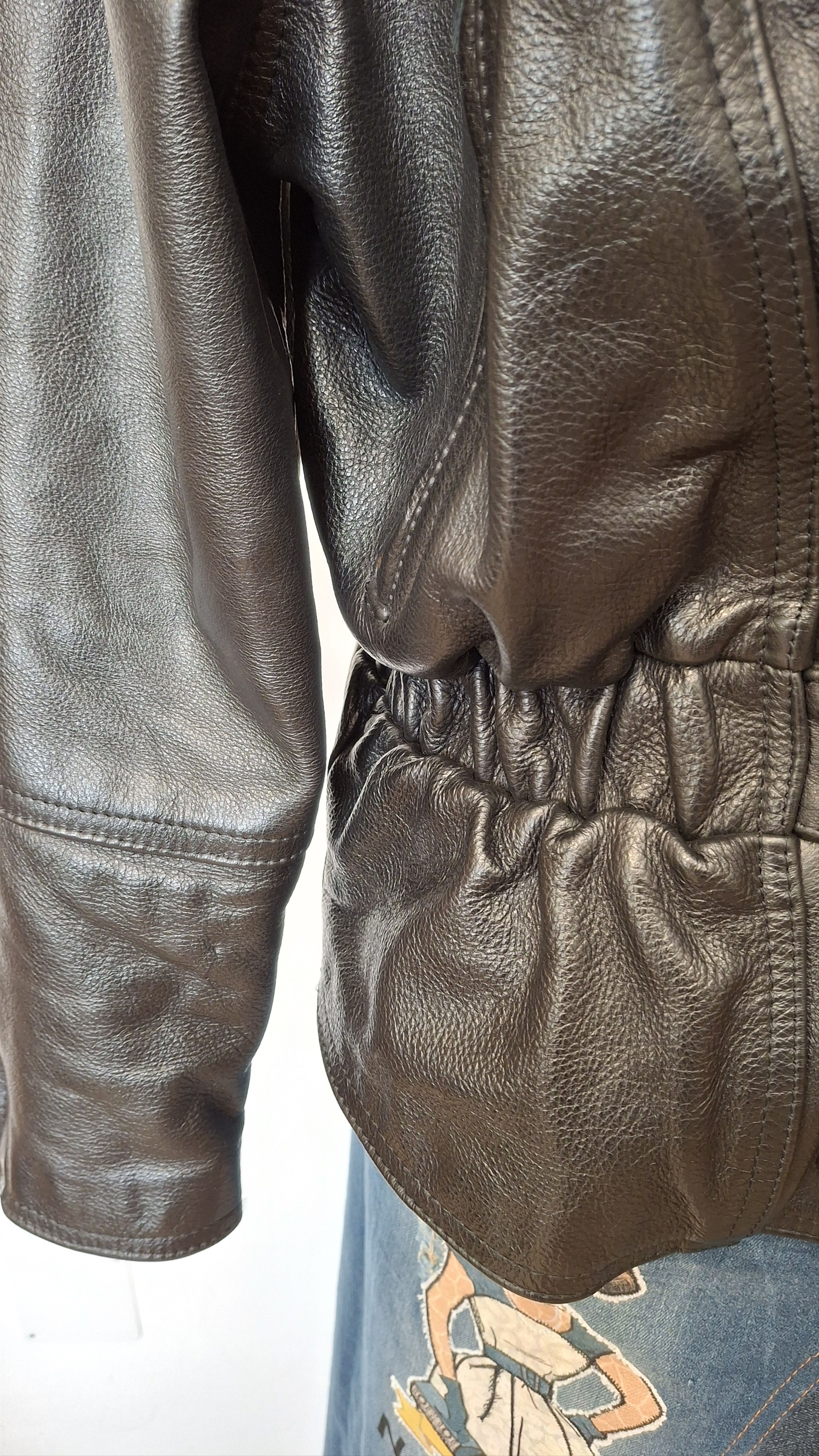 Vintage Vintage Black Leather Moto Jacket Size M / US 6-8 / IT 42-44 - 5 Thumbnail