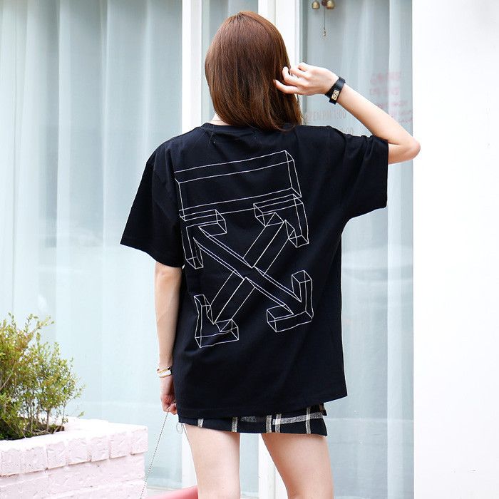 Off-White Washed Black 3D Arrows Oversized T-Shirt Size XXL / US 16-18 / IT 52-54 - 2 Thumbnail