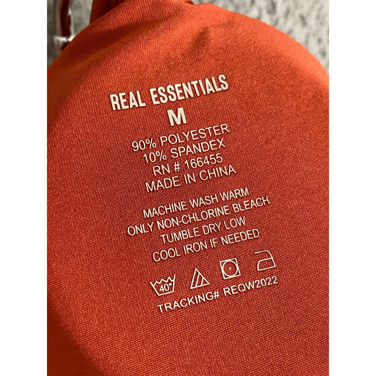Other Real Essentials Women's Medium Orange T-Shirt Lightweight Size M / US 6-8 / IT 42-44 - 3 Thumbnail