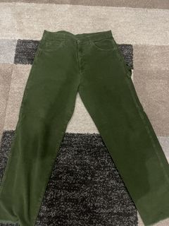 BEAMS PLUS 2Pleats Corduroy Pants / Dark Green